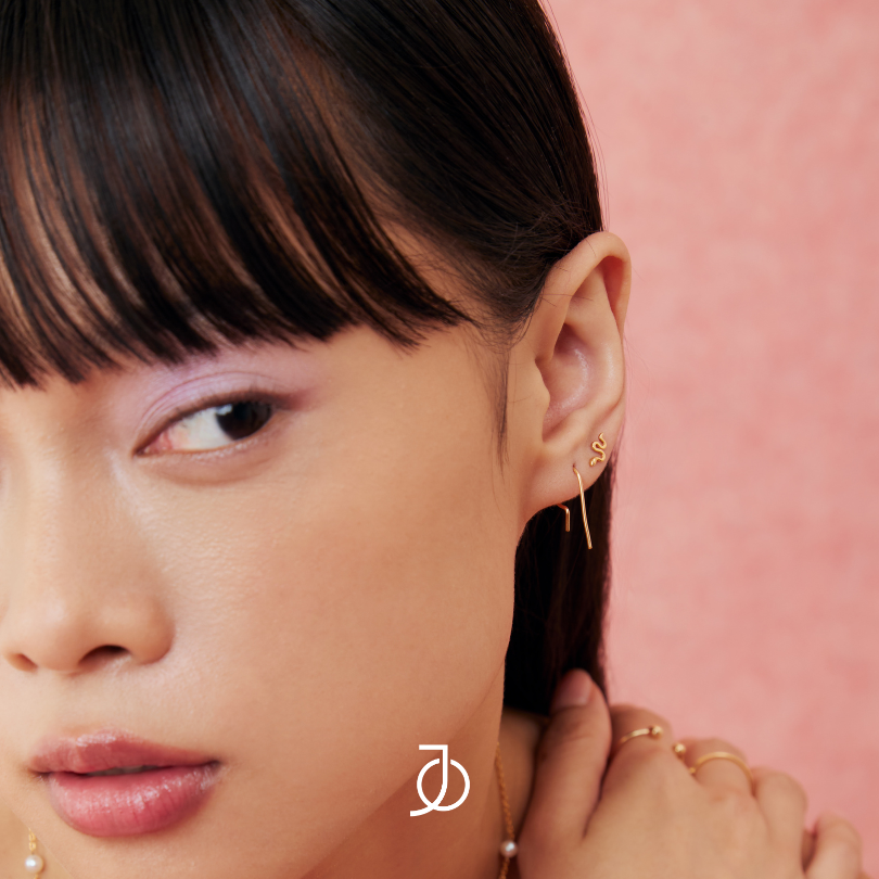 JO Anting Emas - Gold Wire Loop Earrings