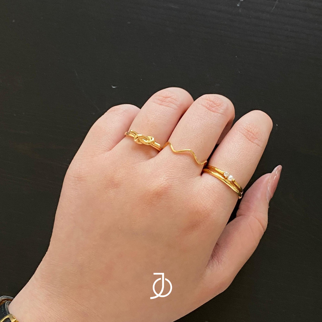JO Cincin Emas - Knot Ring