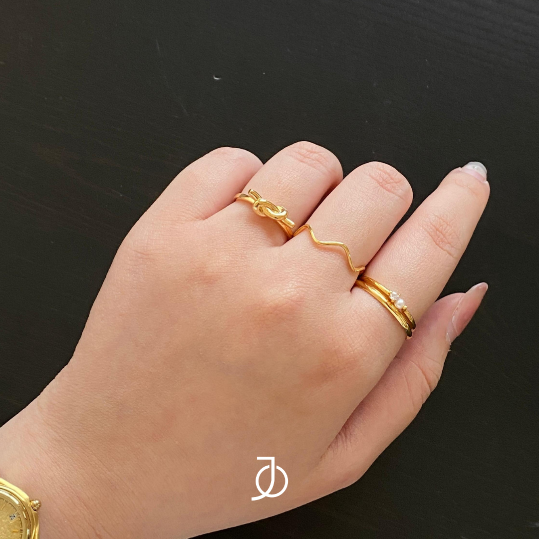 JO Cincin Emas - Knot Ring