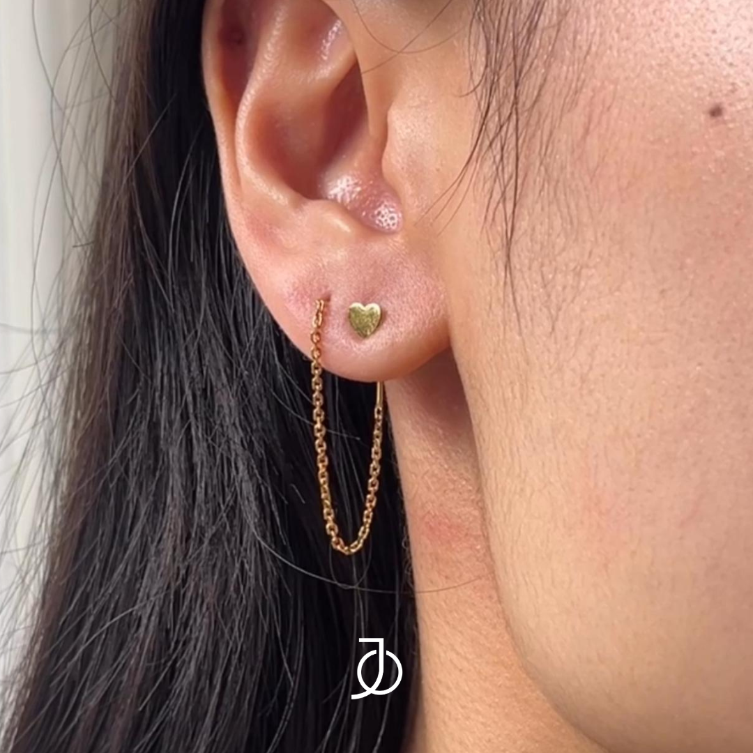 Jo Heart Thread Stud