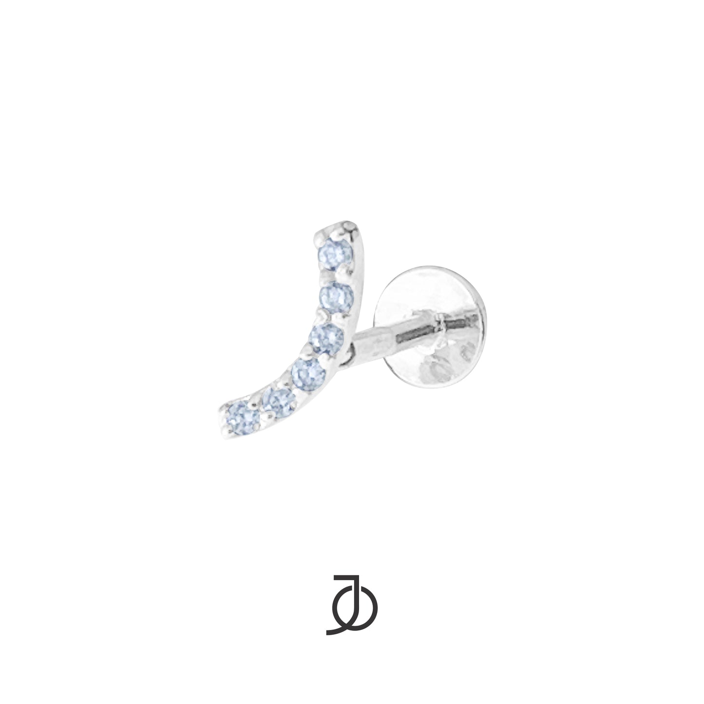 JO Pave Curve Bar Flat Back 17k