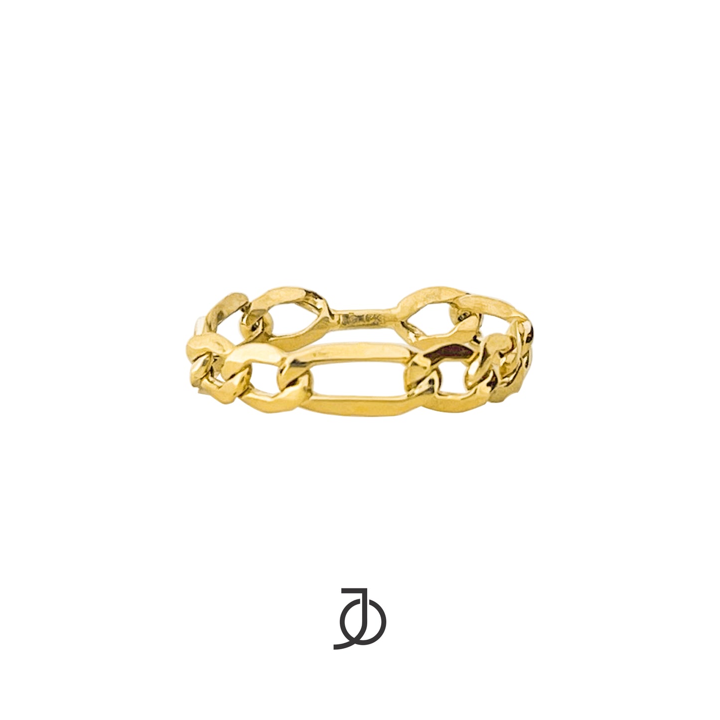 JO Cincin Emas - Figaro Chain Ring 17K