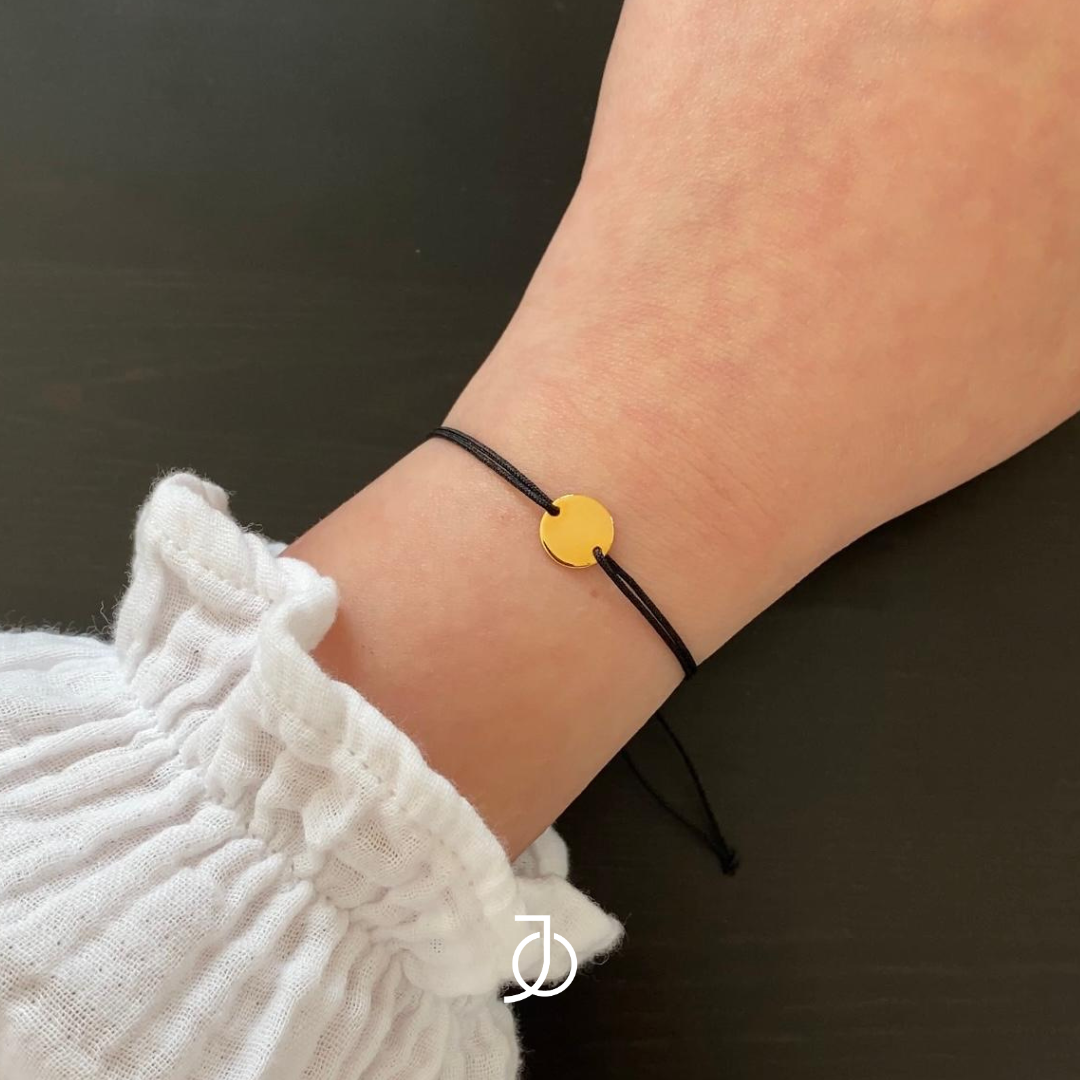 JO Disc On Cord Bracelet 17K