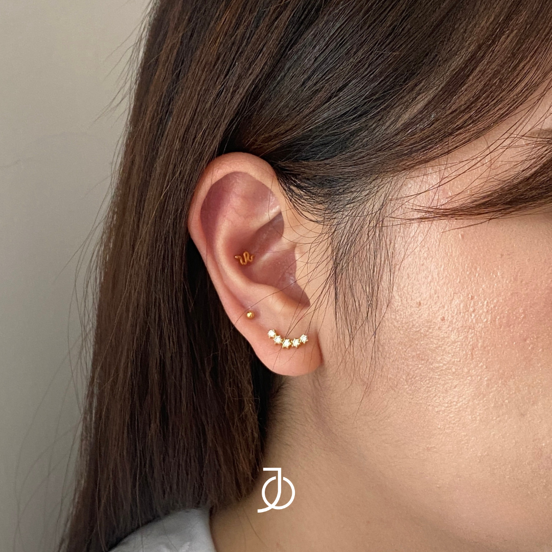 JO Gold Serpent Flat Back 17k