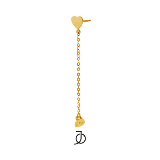 Jo Heart Chain Stud