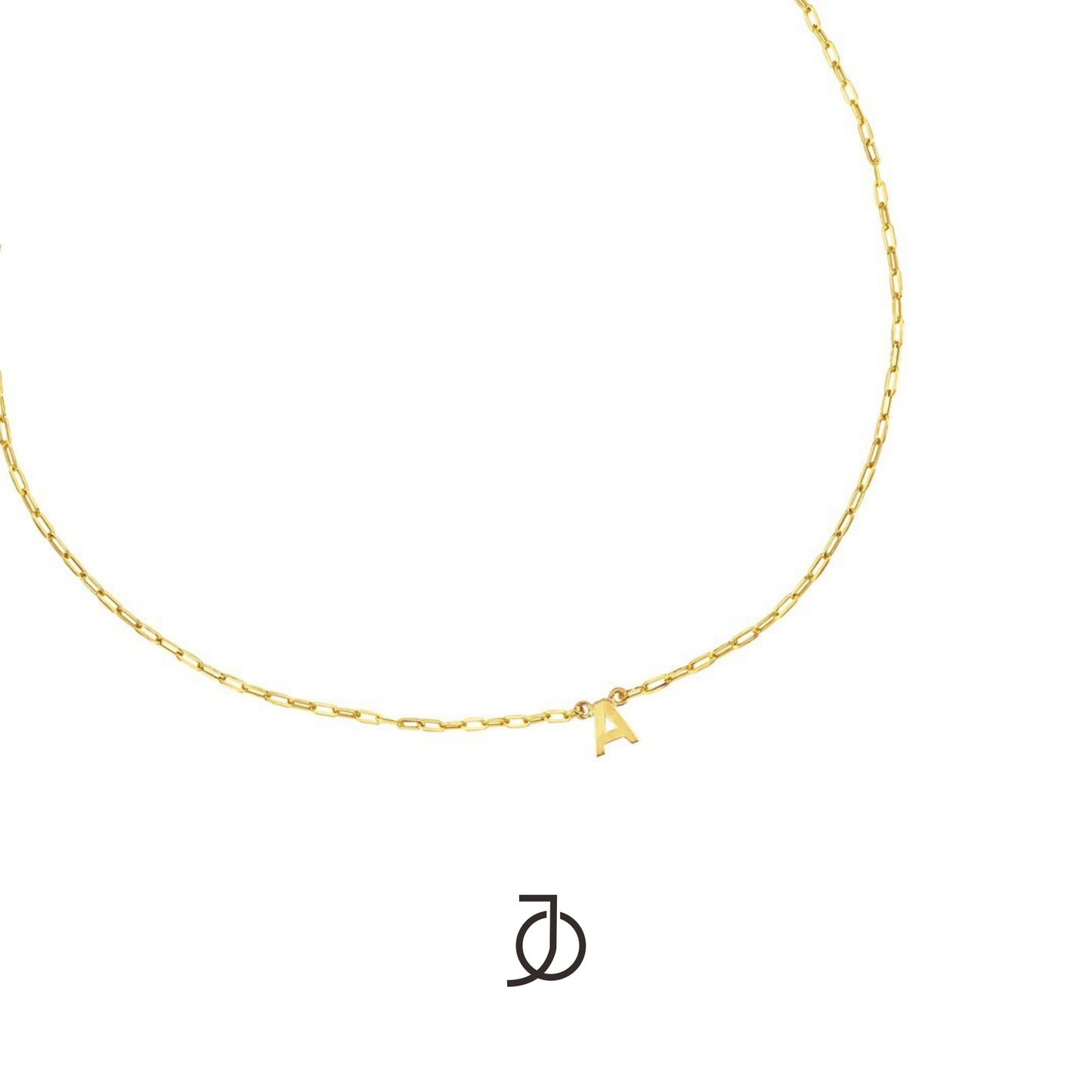 Jo Alphabet Mini Paper Clip Chain K-T