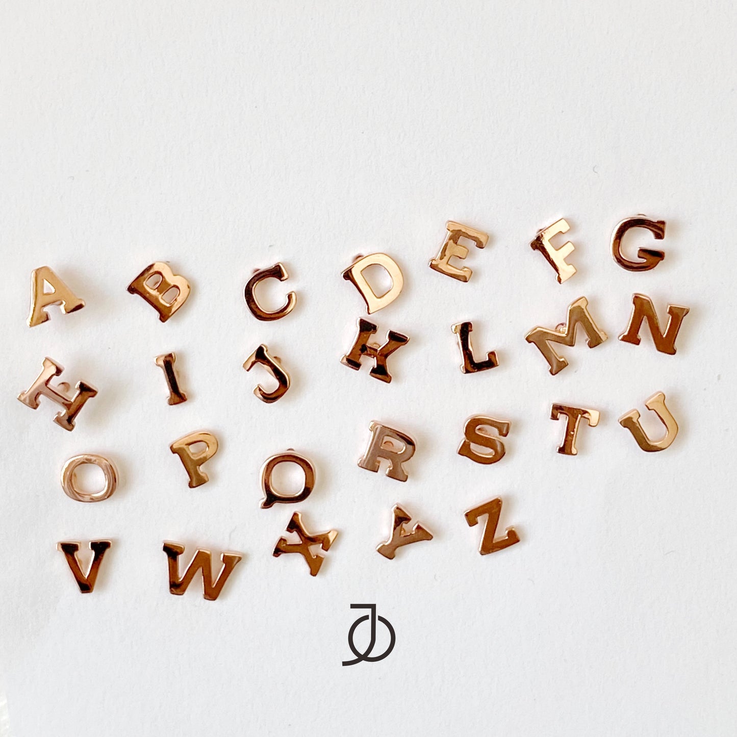 Jo Alphabet Studs 17k