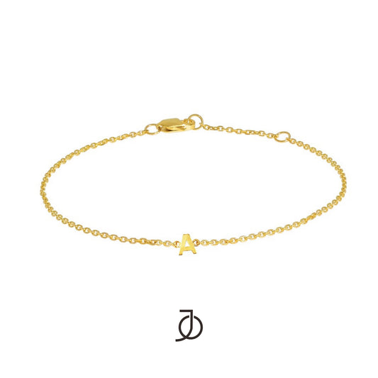 Jo Alphabet Thin Bracelet