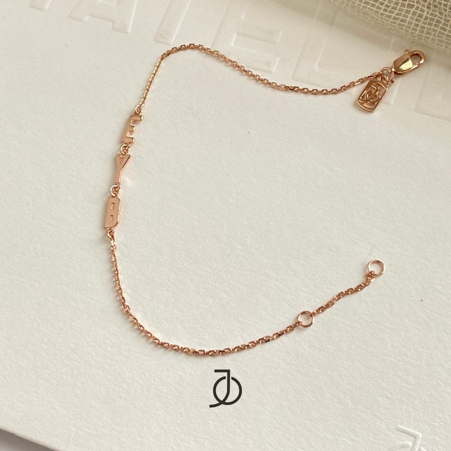 JO Custom Horizontal Alphabet Bracelet