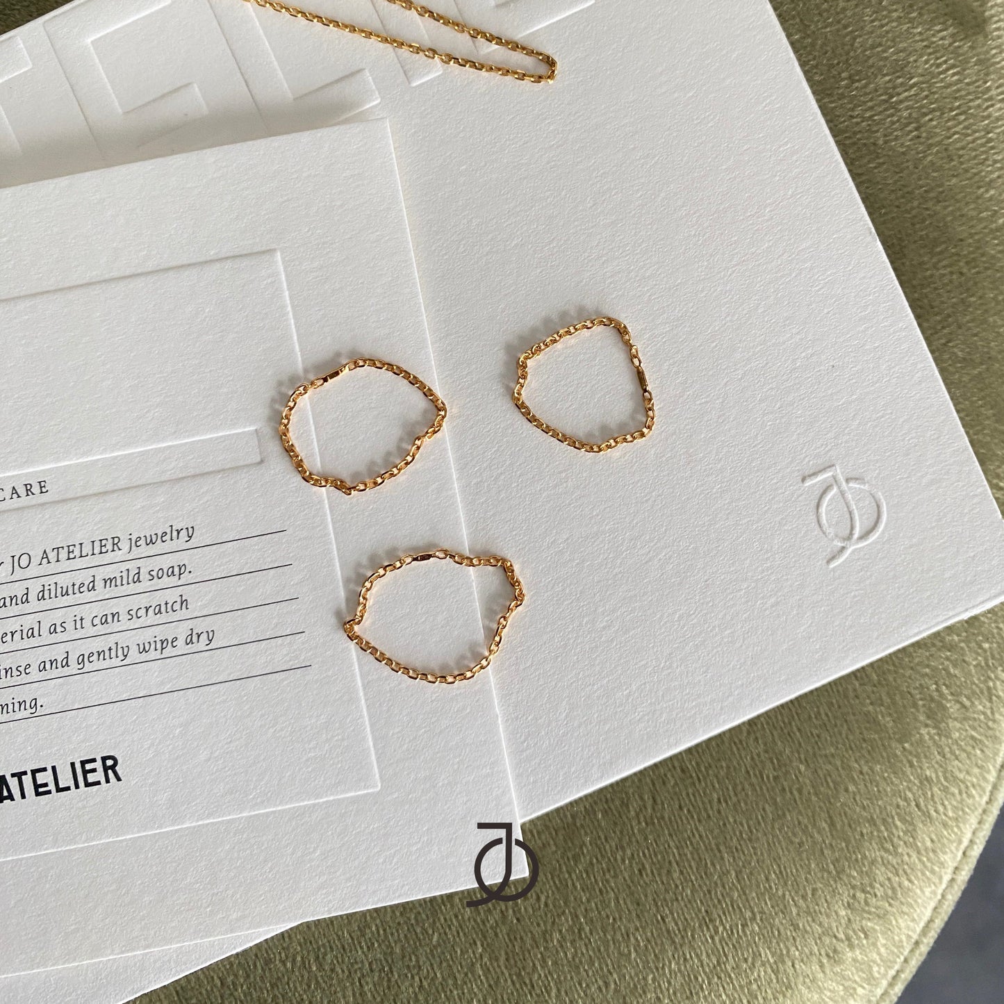 Jo Thin Chain Ring 17k