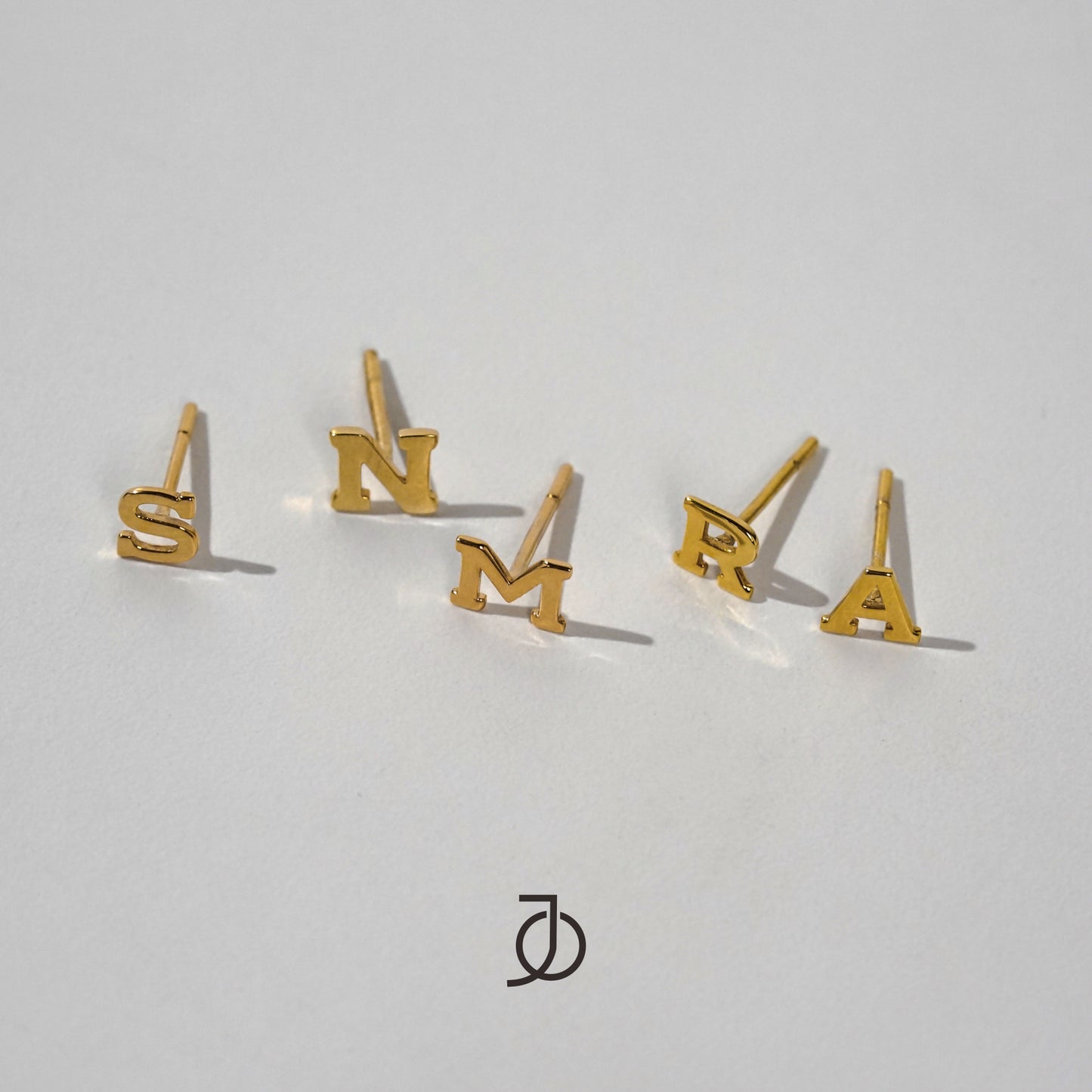 Jo Alphabet Studs 17k