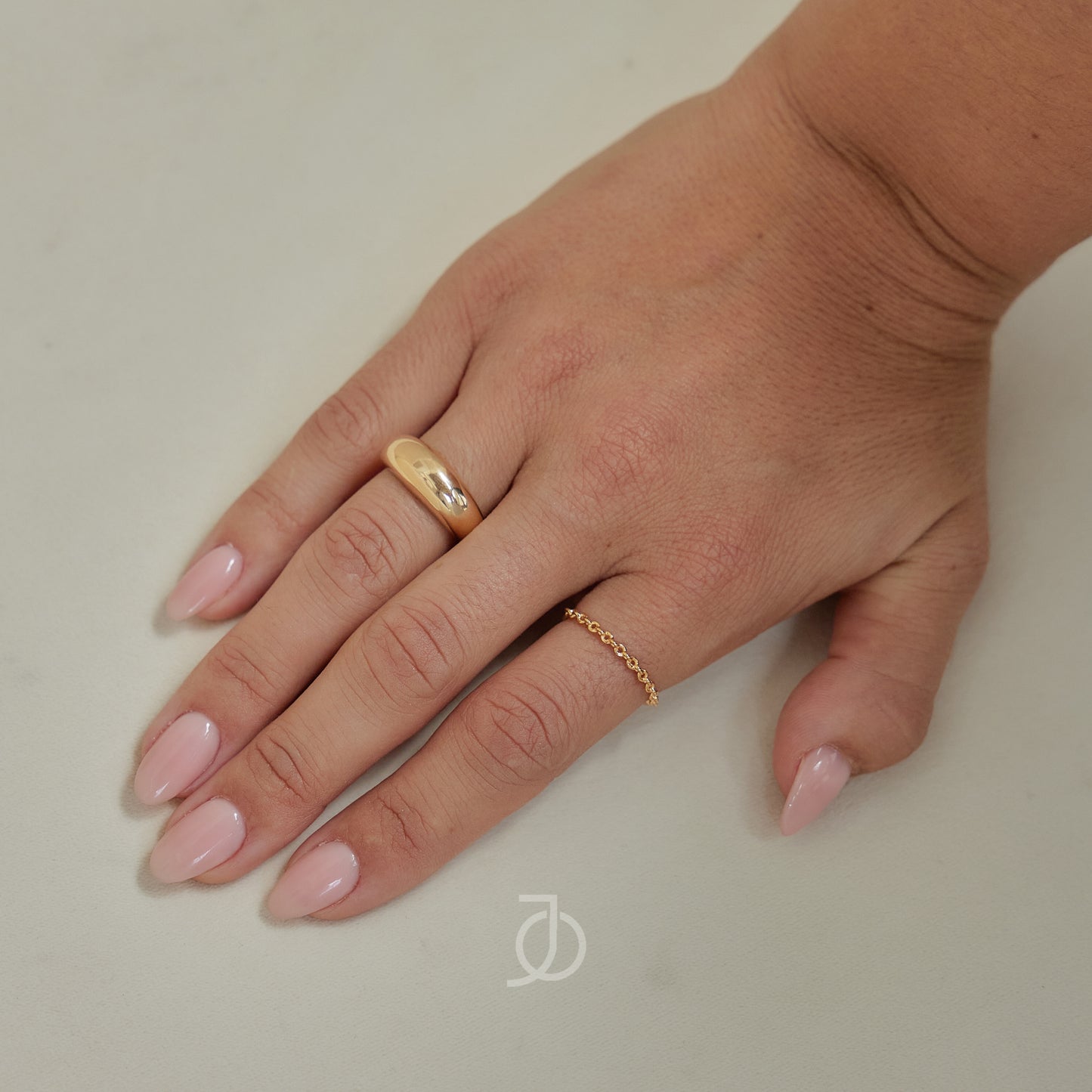 Jo Thin Chain Ring 17k