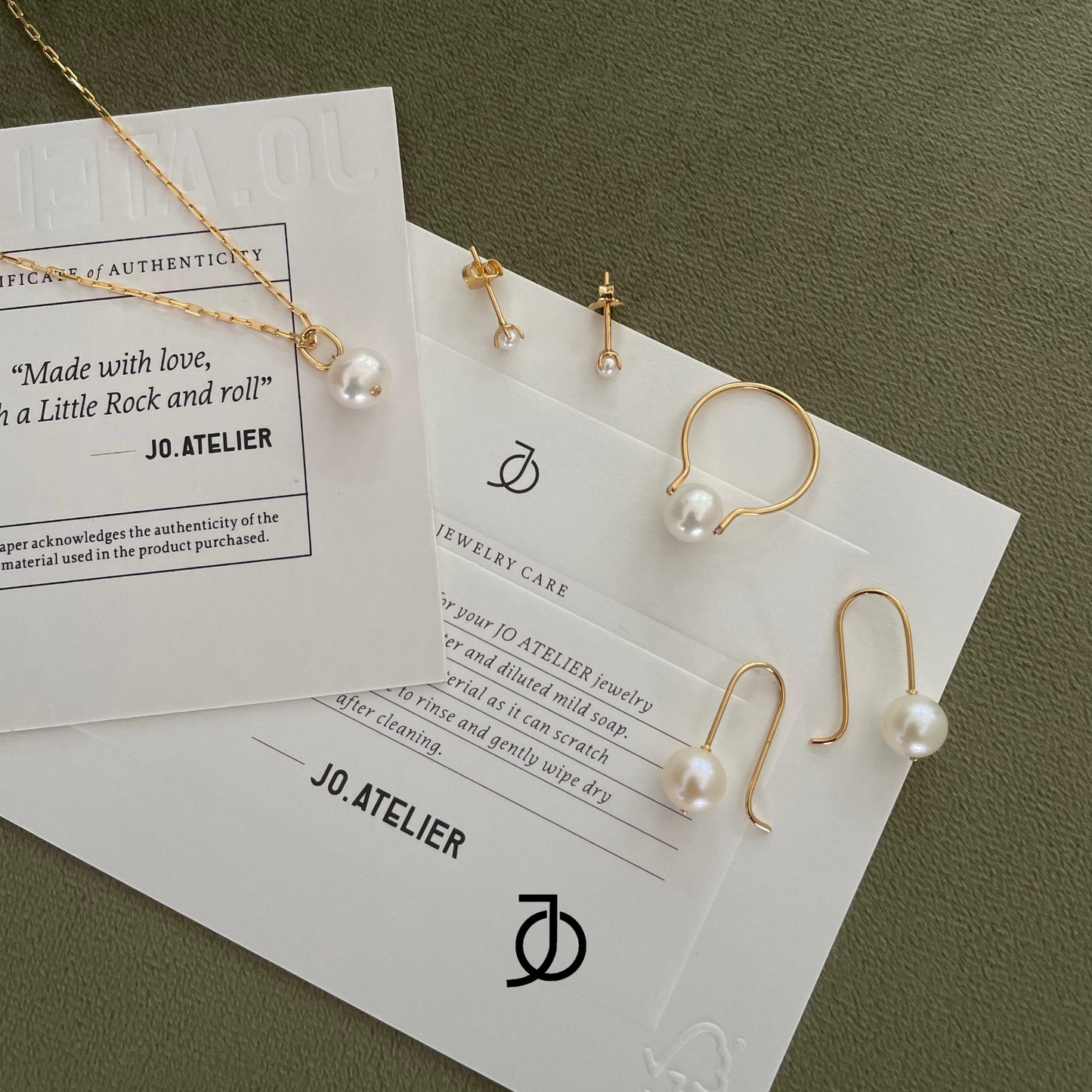 JO Gumball Pearl Wire Earring 17k