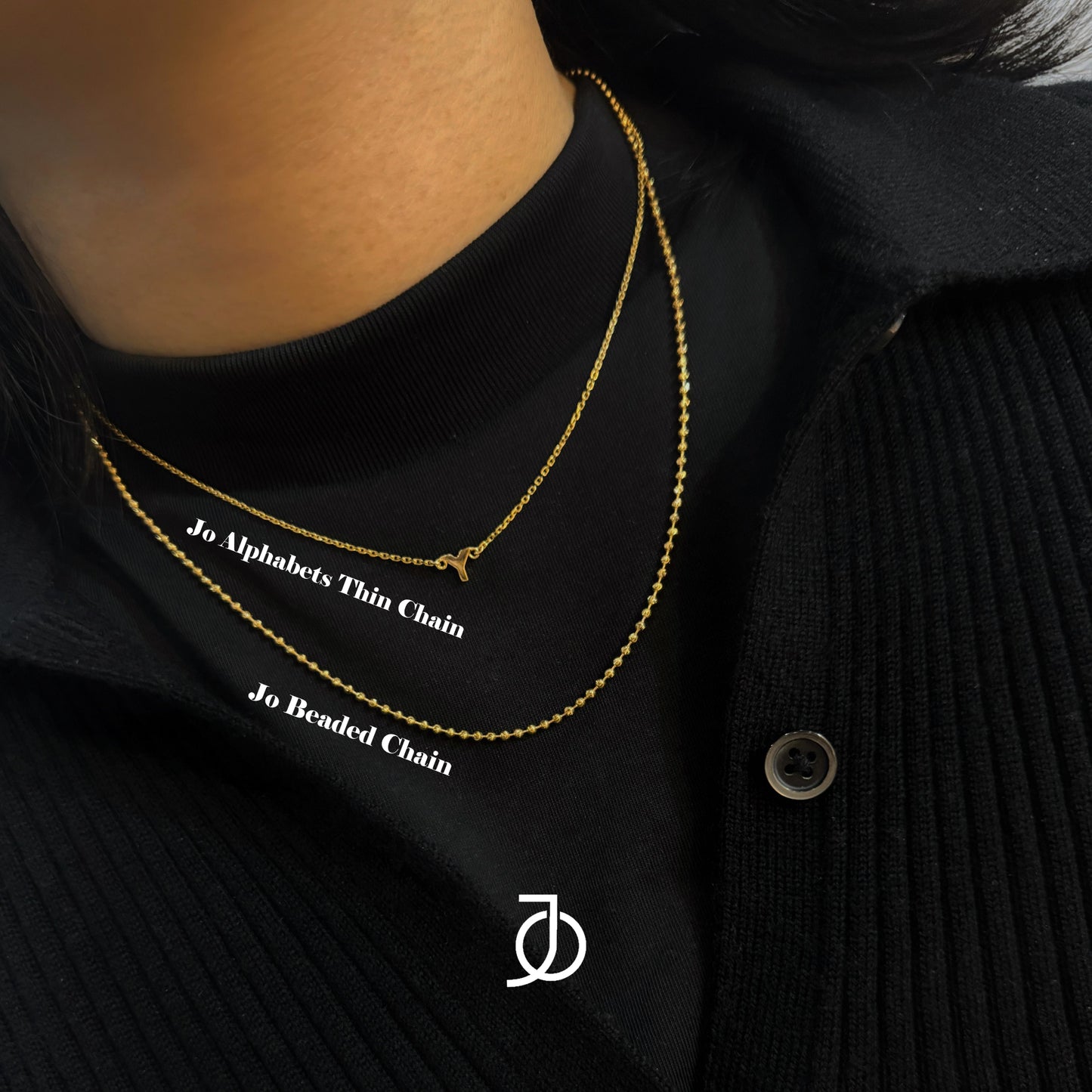 Jo Alphabet Thin Chain Custom