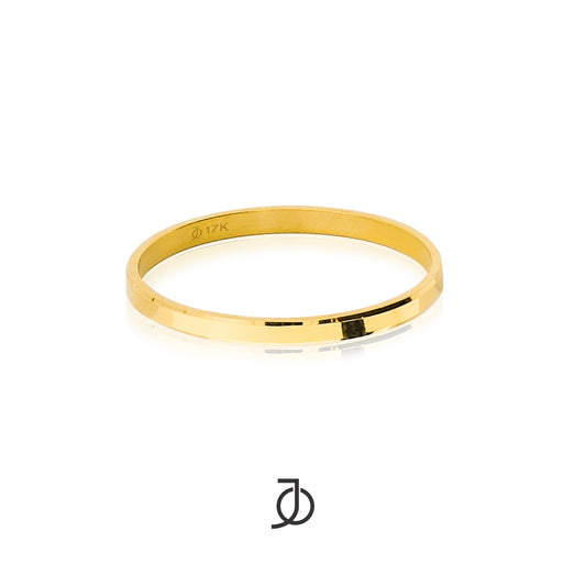 JO Cincin Emas - 2mm Smooth Band 17k