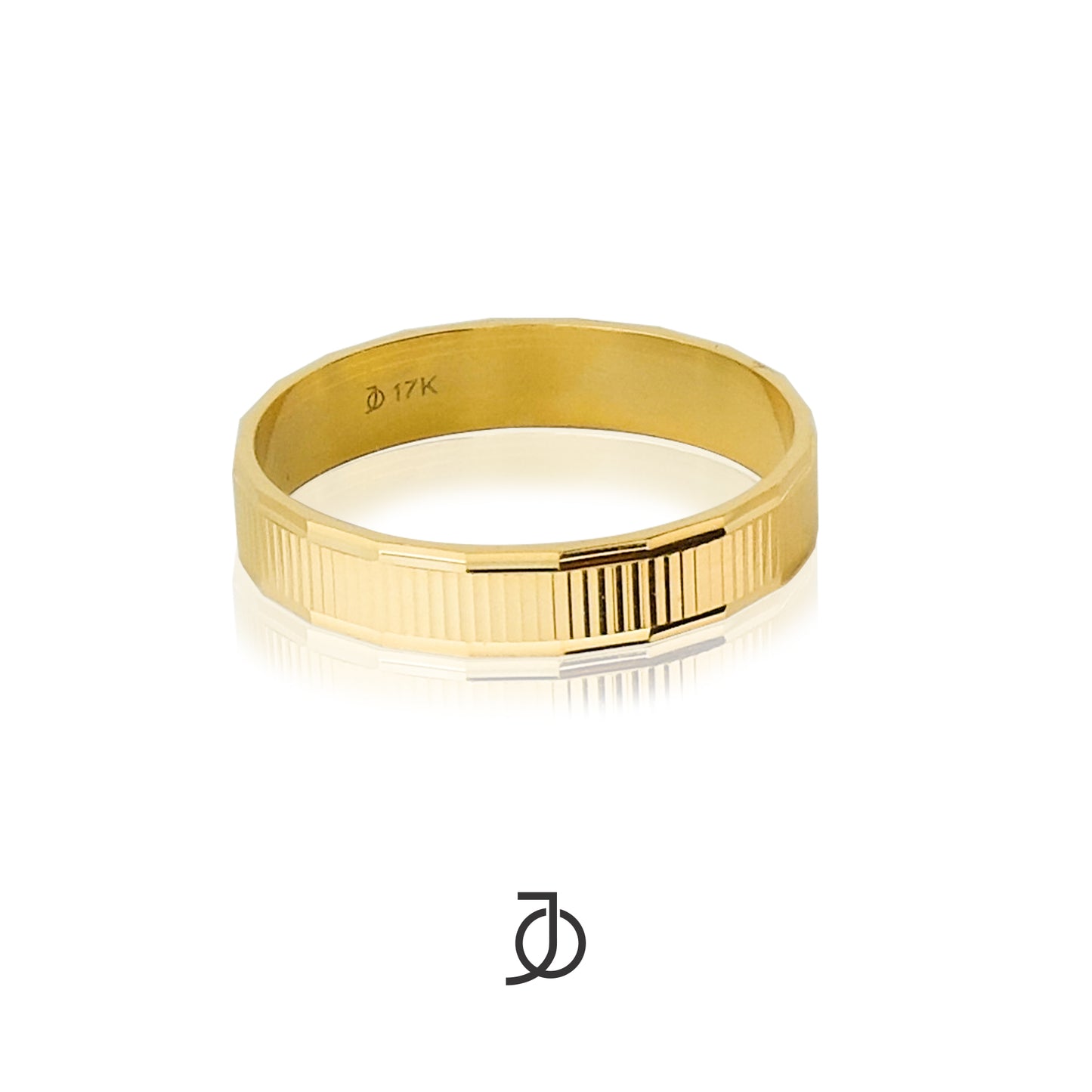 JO Cincin Emas - 4mm Fine Line Band 17k