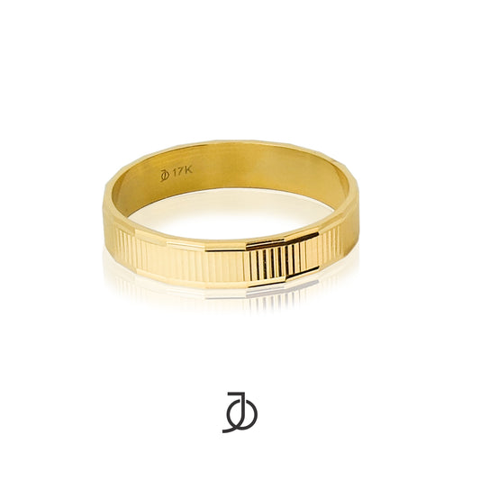 JO Cincin Emas - 4mm Fine Line Band 17k