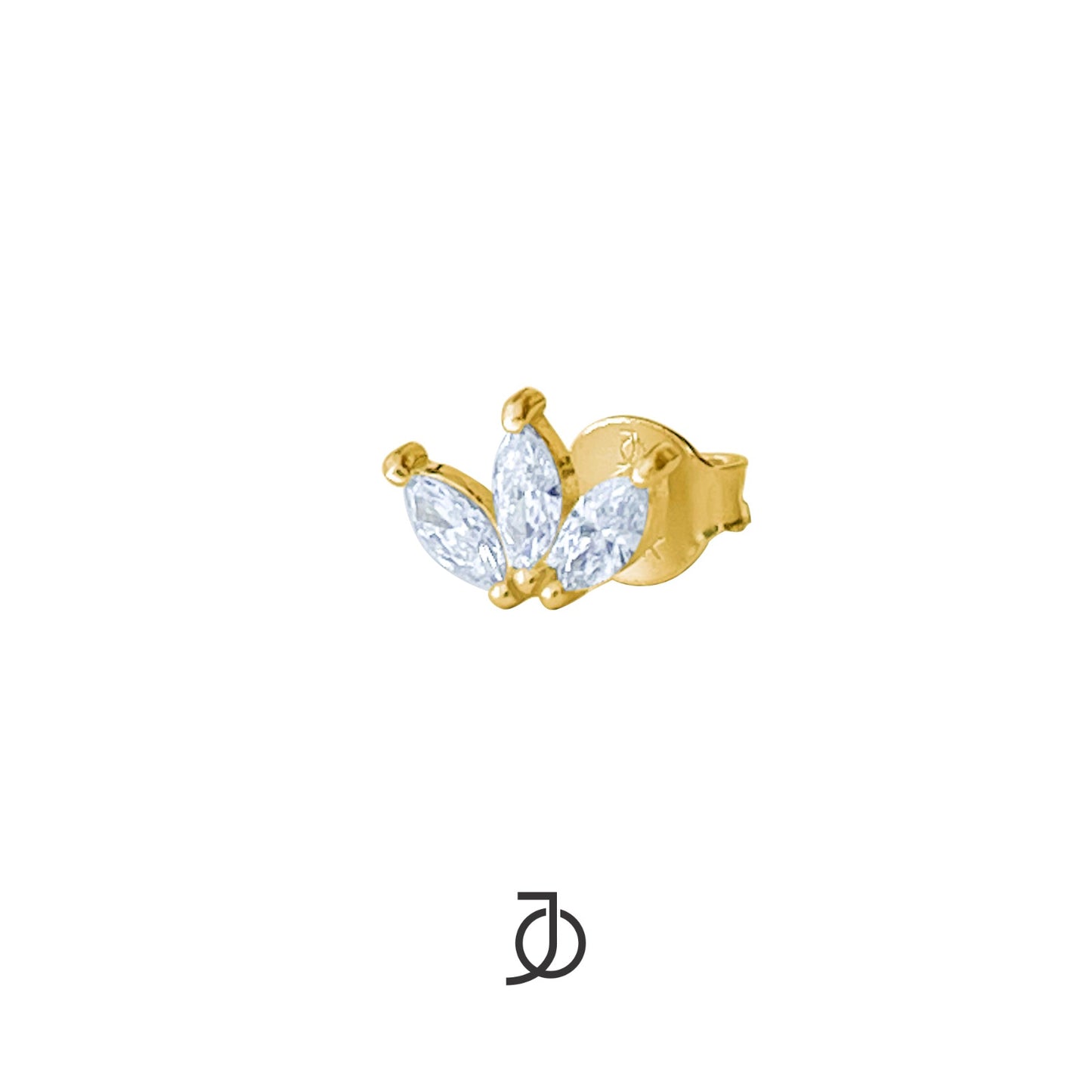 JO Anting Emas - Marquise Lotus Studs