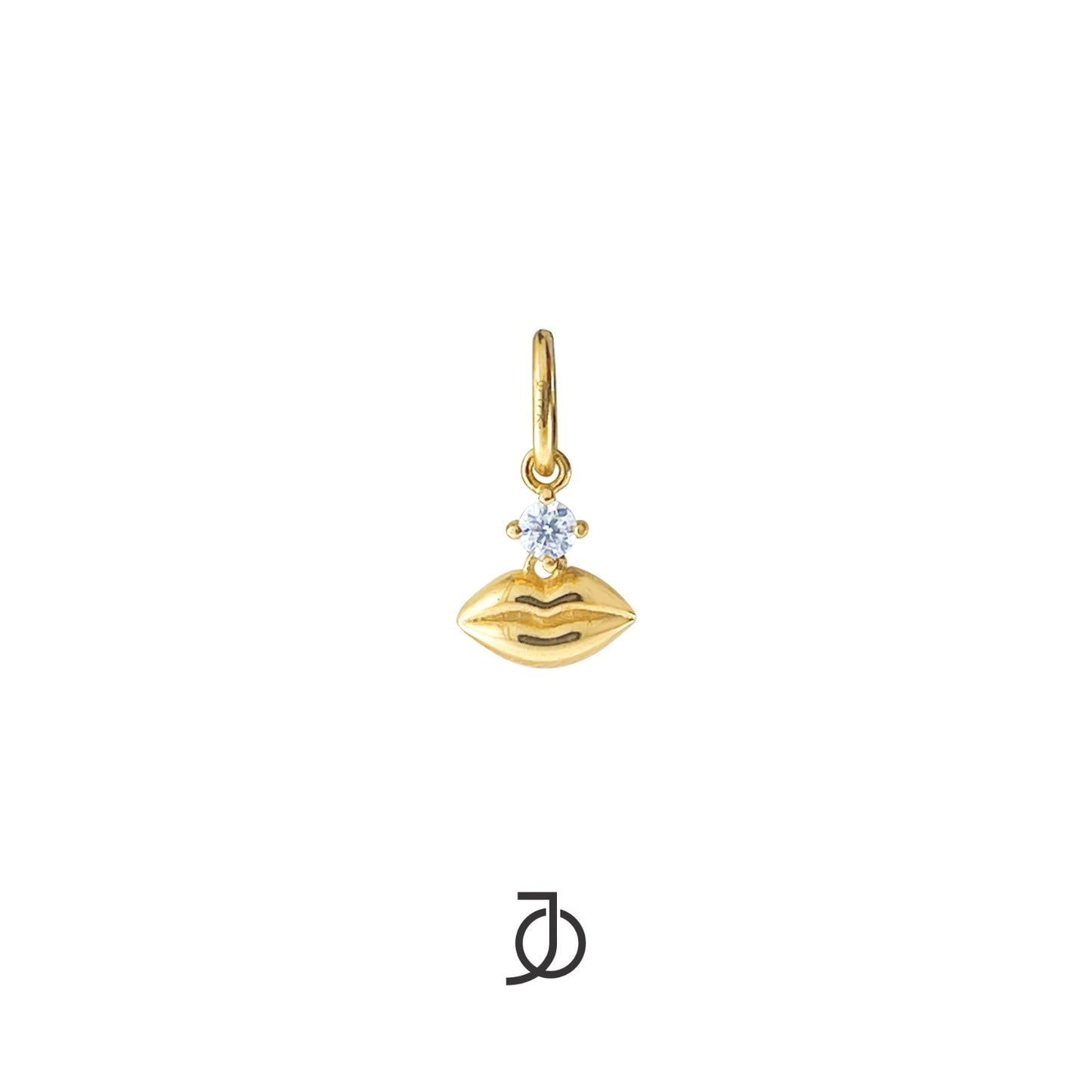 JO Liontin Emas - Pout Pendant