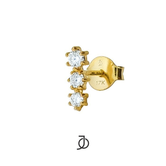 JO Bar 3 Mini Diamonds Studs