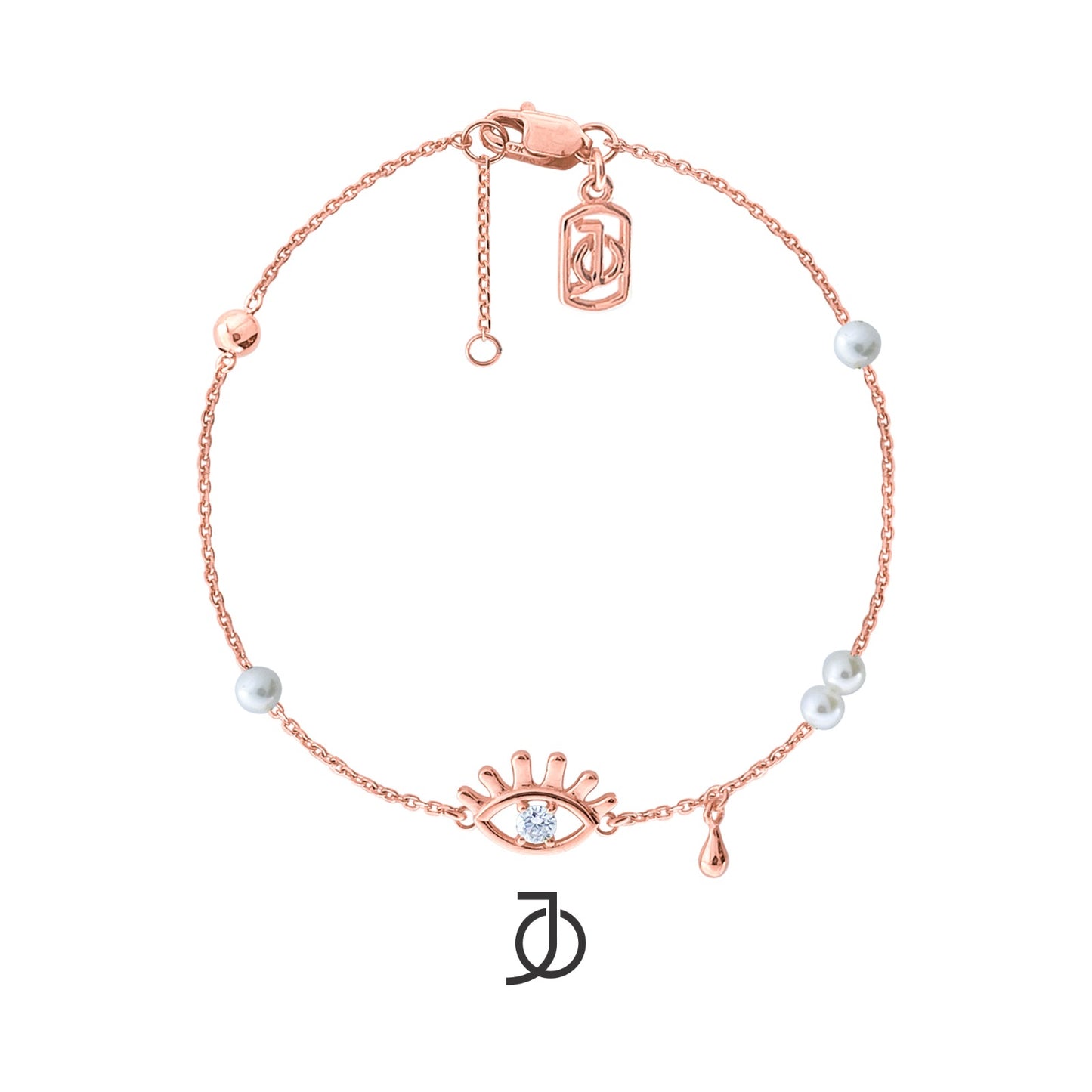 JO Clear Vision Bracelet With Pearls