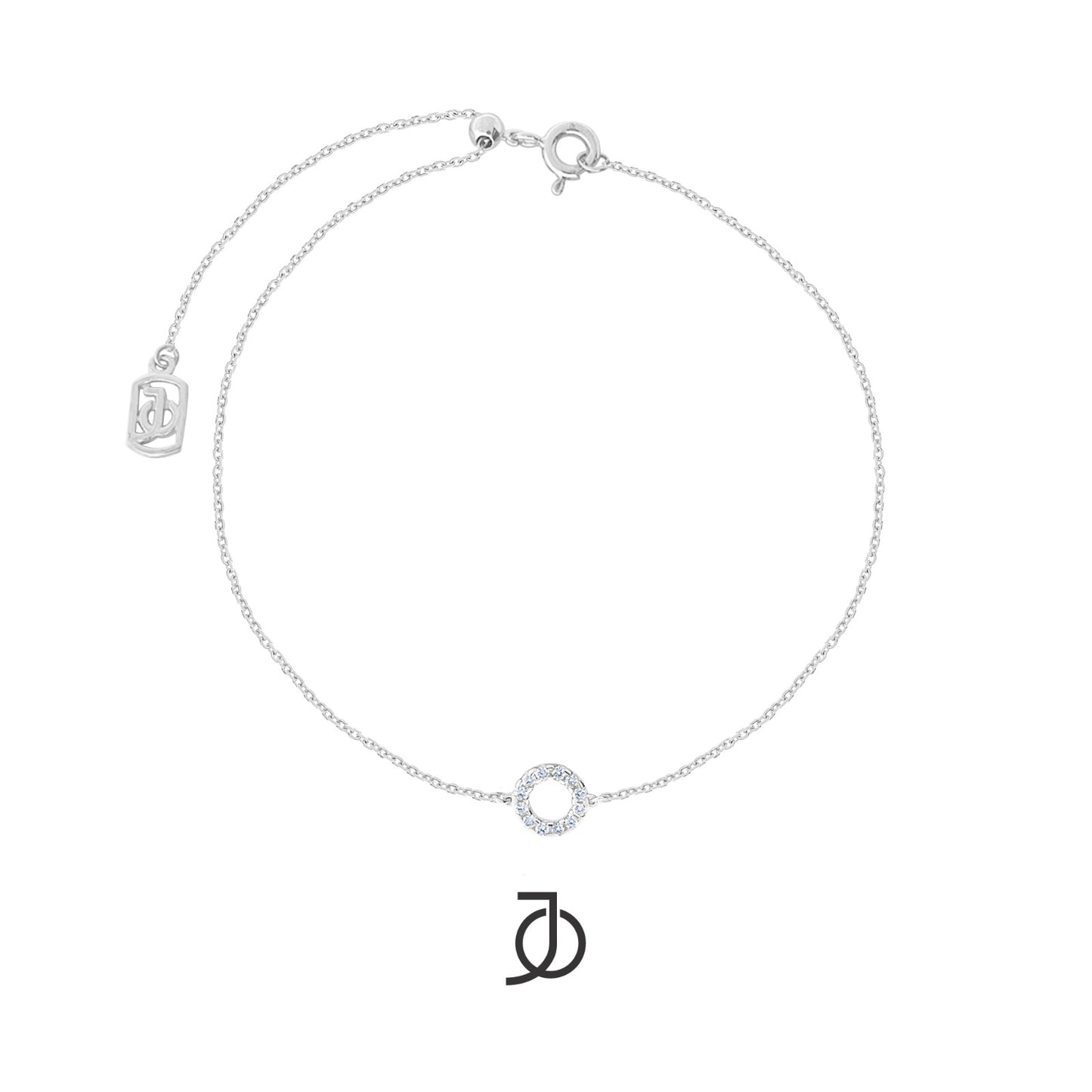 JO Gelang Emas - Diamond Circlet With Adjustable Bracelet 17K