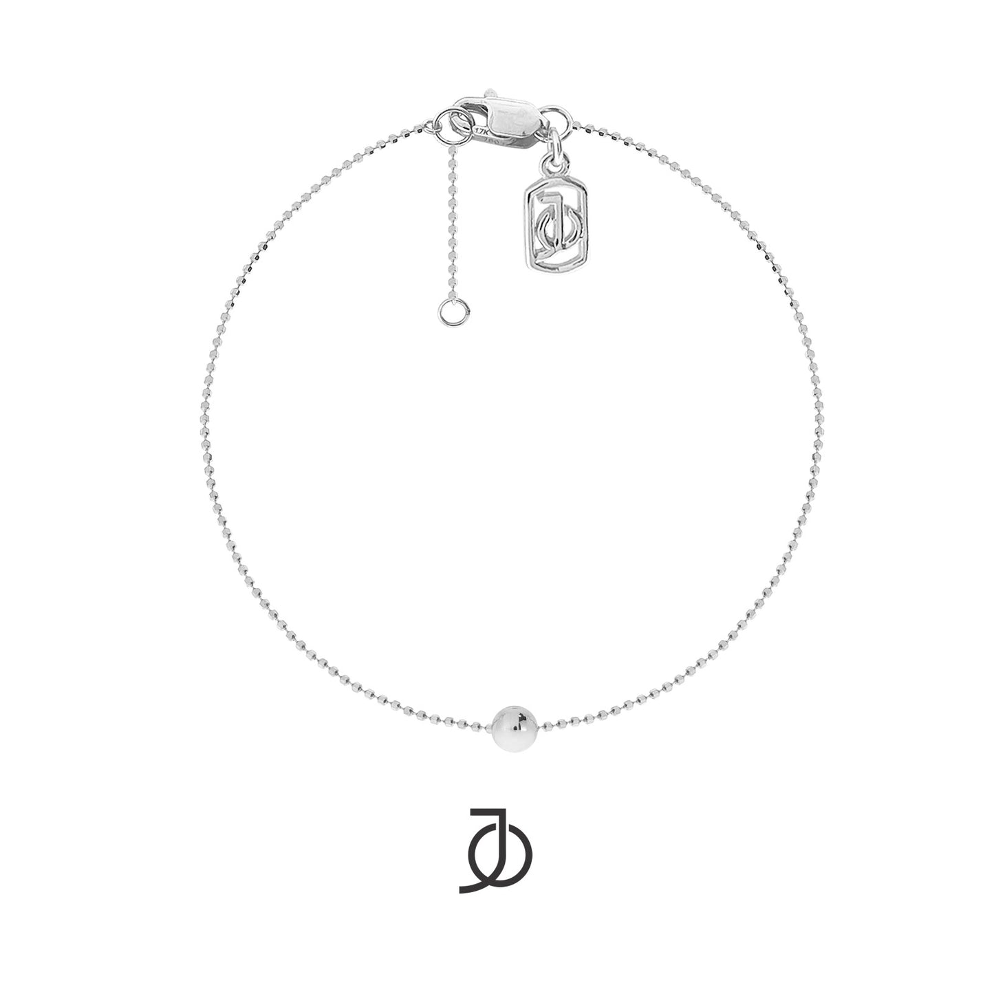 JO Gelang Emas - Gold Ball On Mini Beaded Bracelet