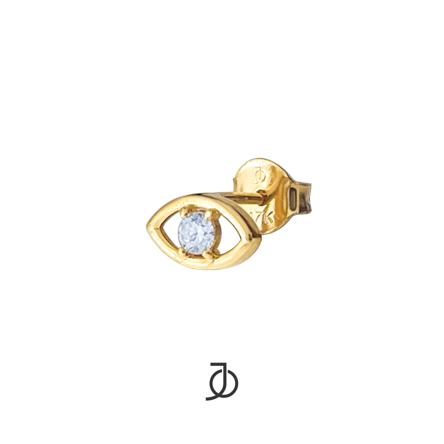 JO Iris Stud Earrings With Diamond