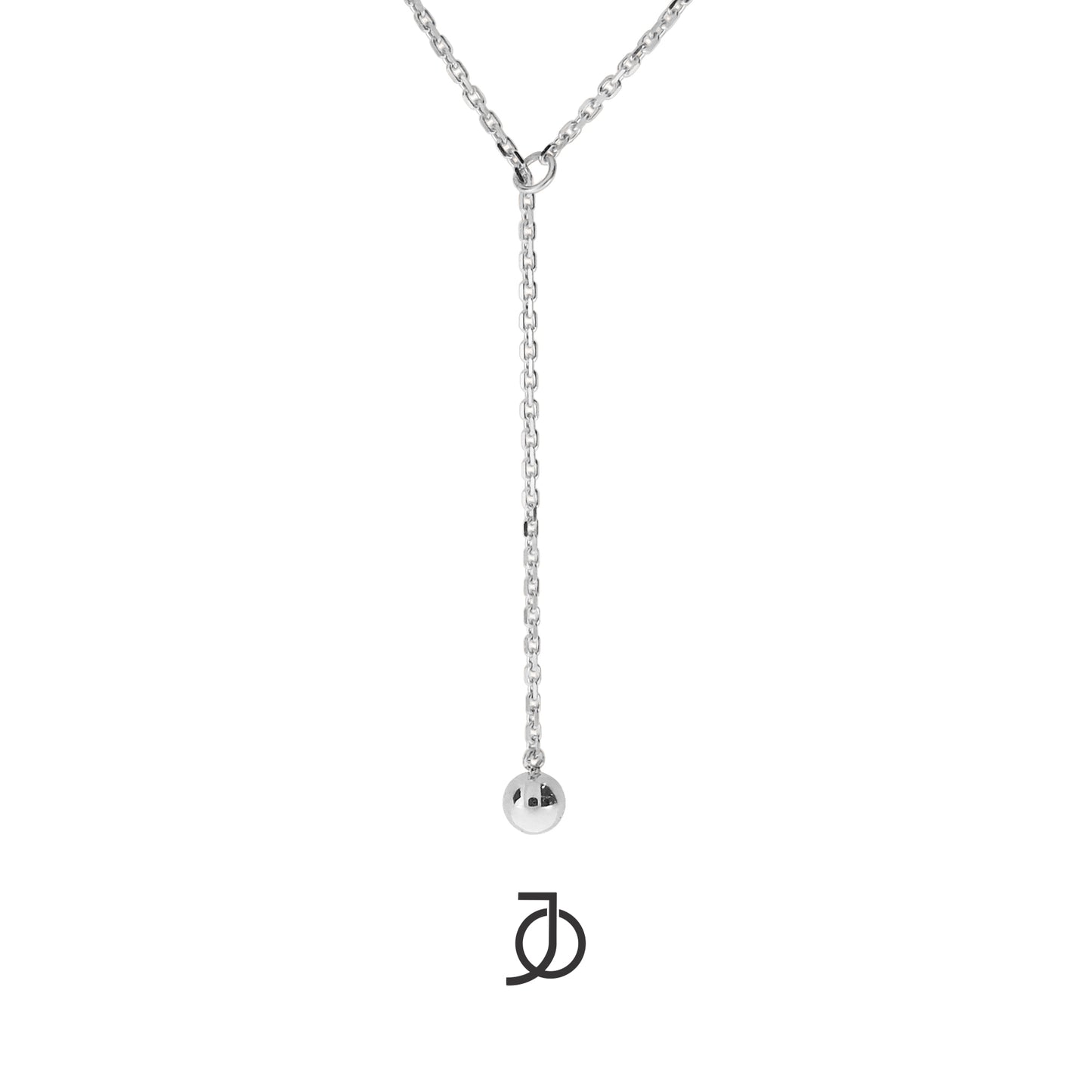 JO Mini Drop Ball Moving Lariat Necklace