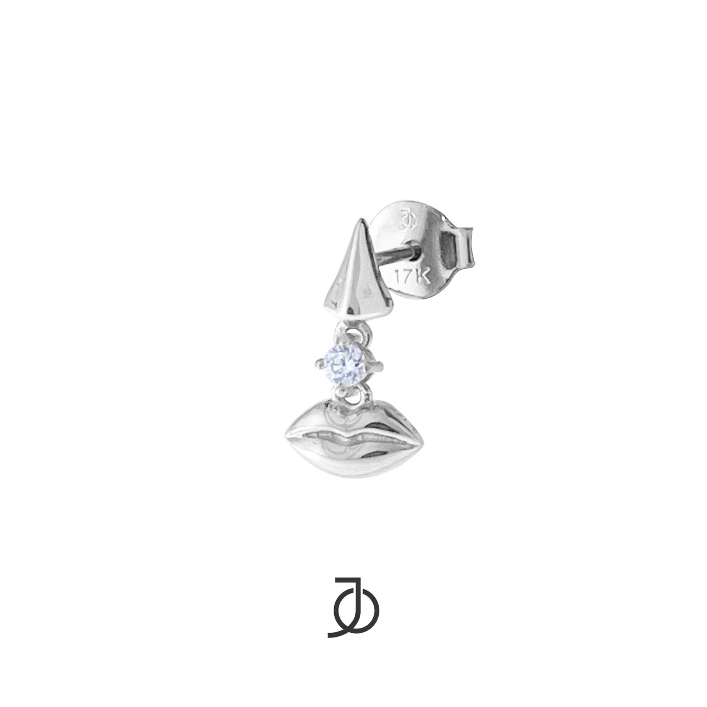JO Pout Stud Earrings With Diamond