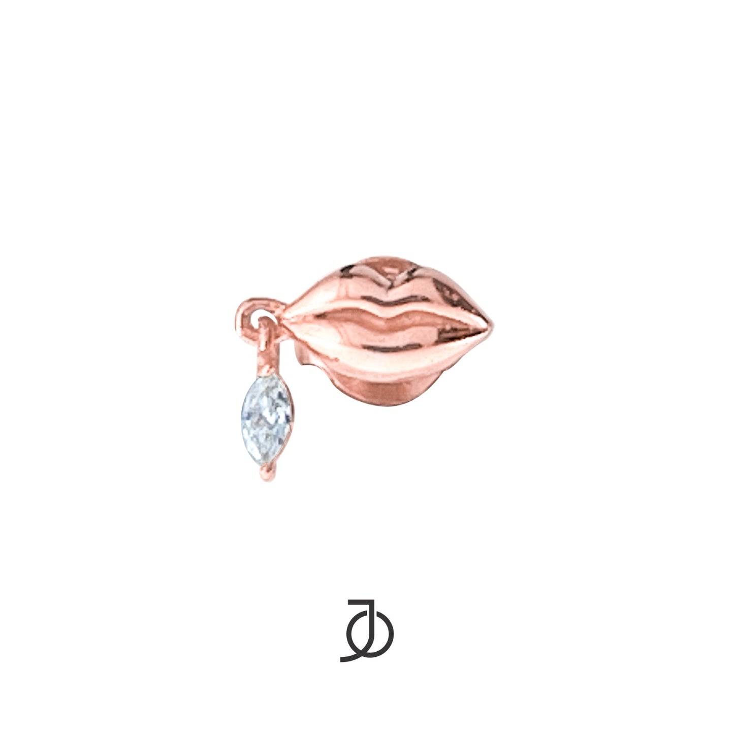 JO Voice Earrings With Marquise Diamond