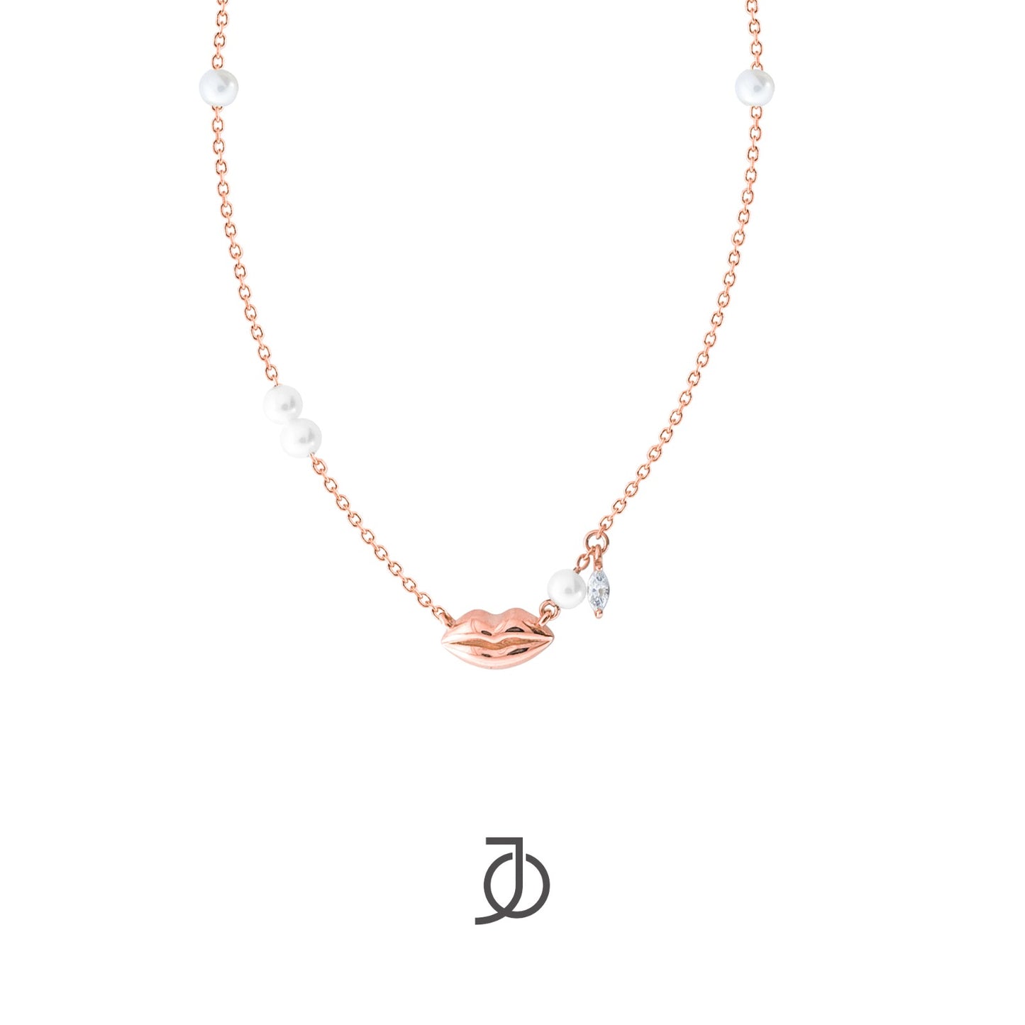 JO Voice Necklace With Pearls 17k