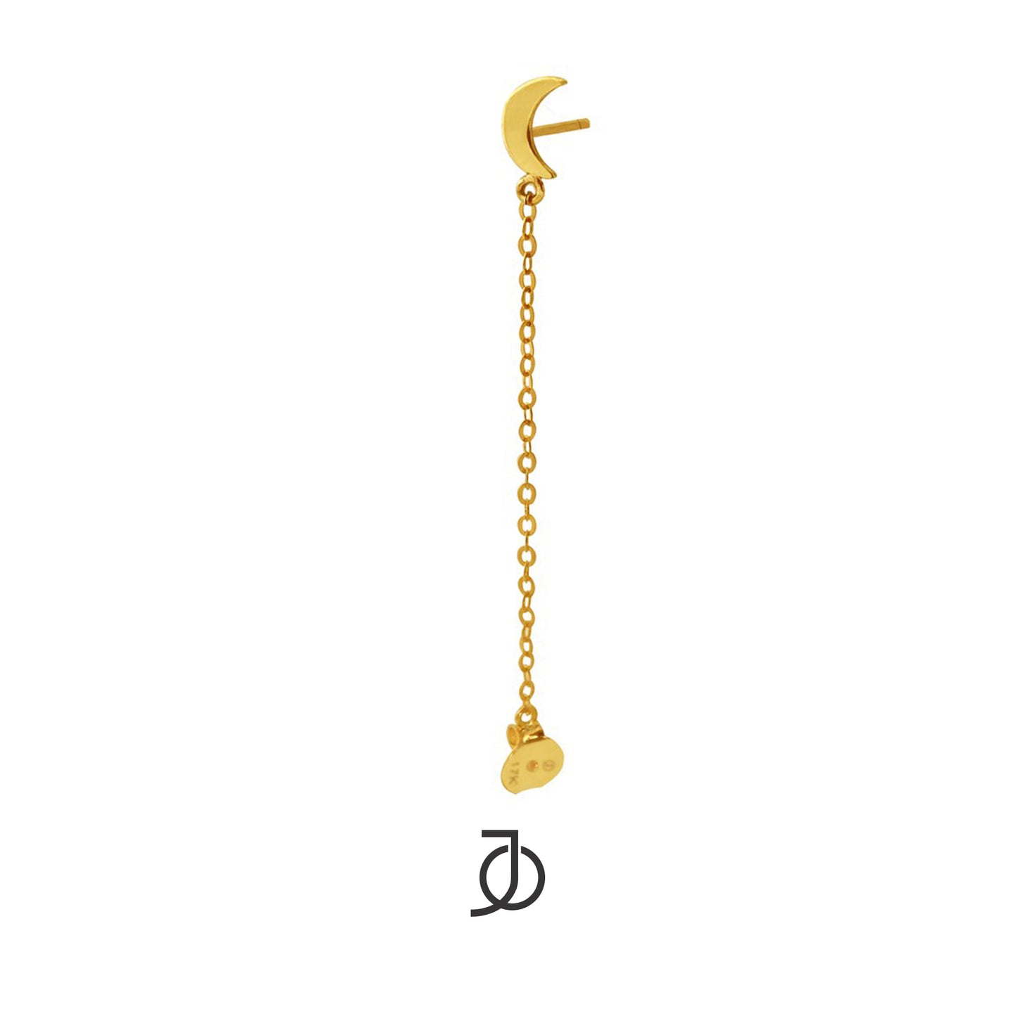 Jo Crescent Chain Stud
