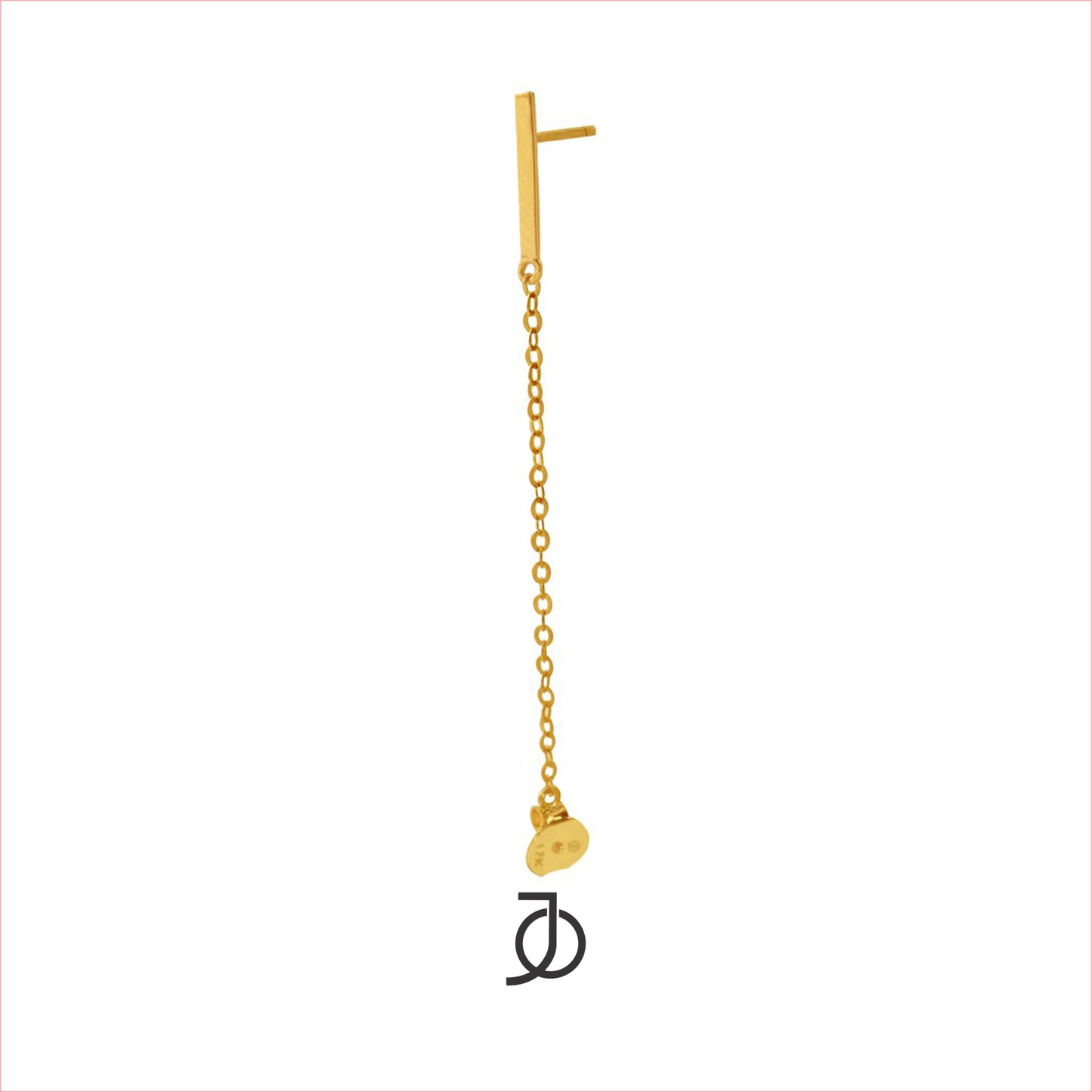 Jo Mini Bar Chain Stud