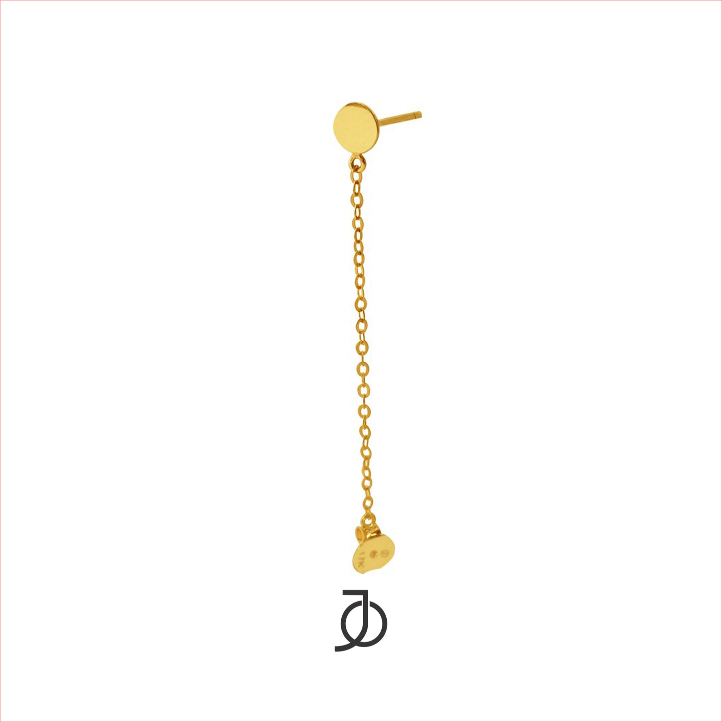 Jo Round Chain Stud