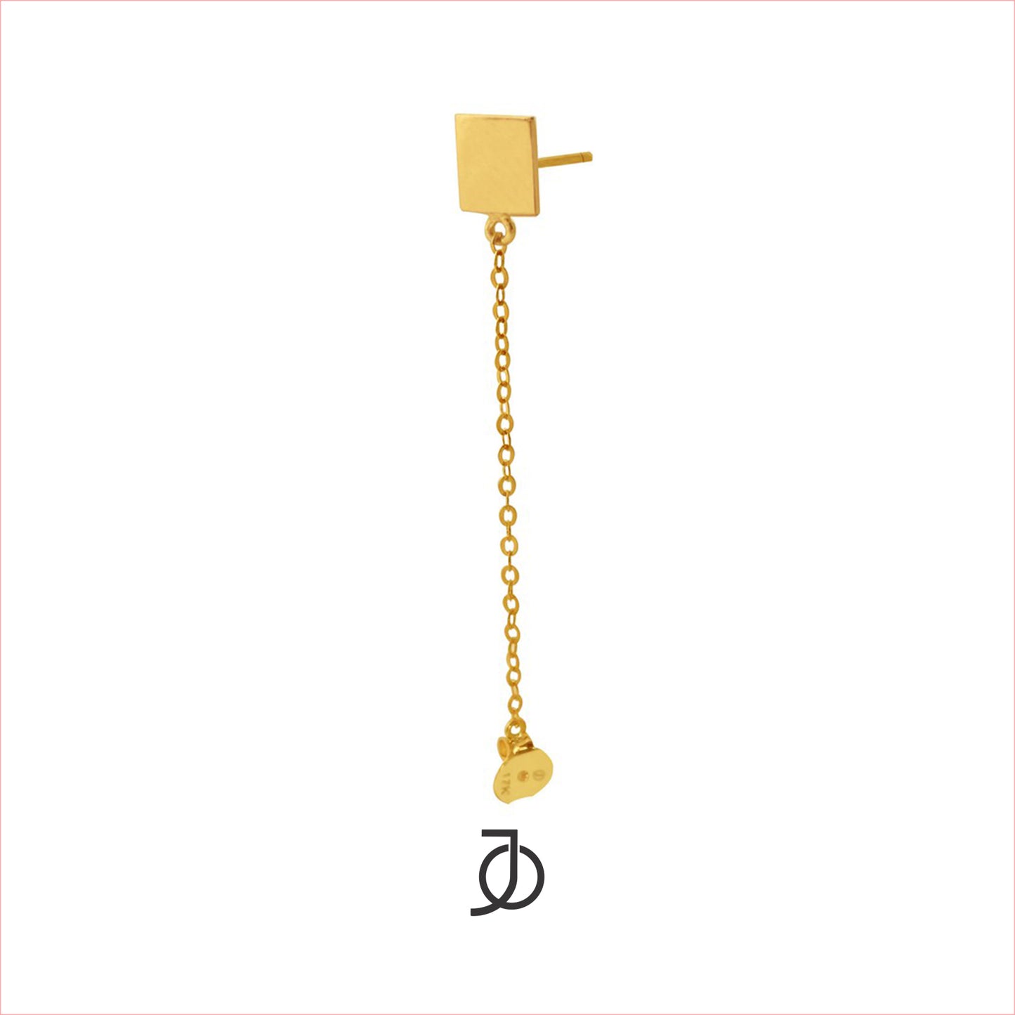 Jo Square Chain Stud