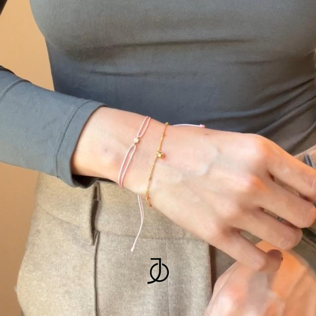 JO Gelang Emas - Gold Mini Ball Chain Bracelet 17k