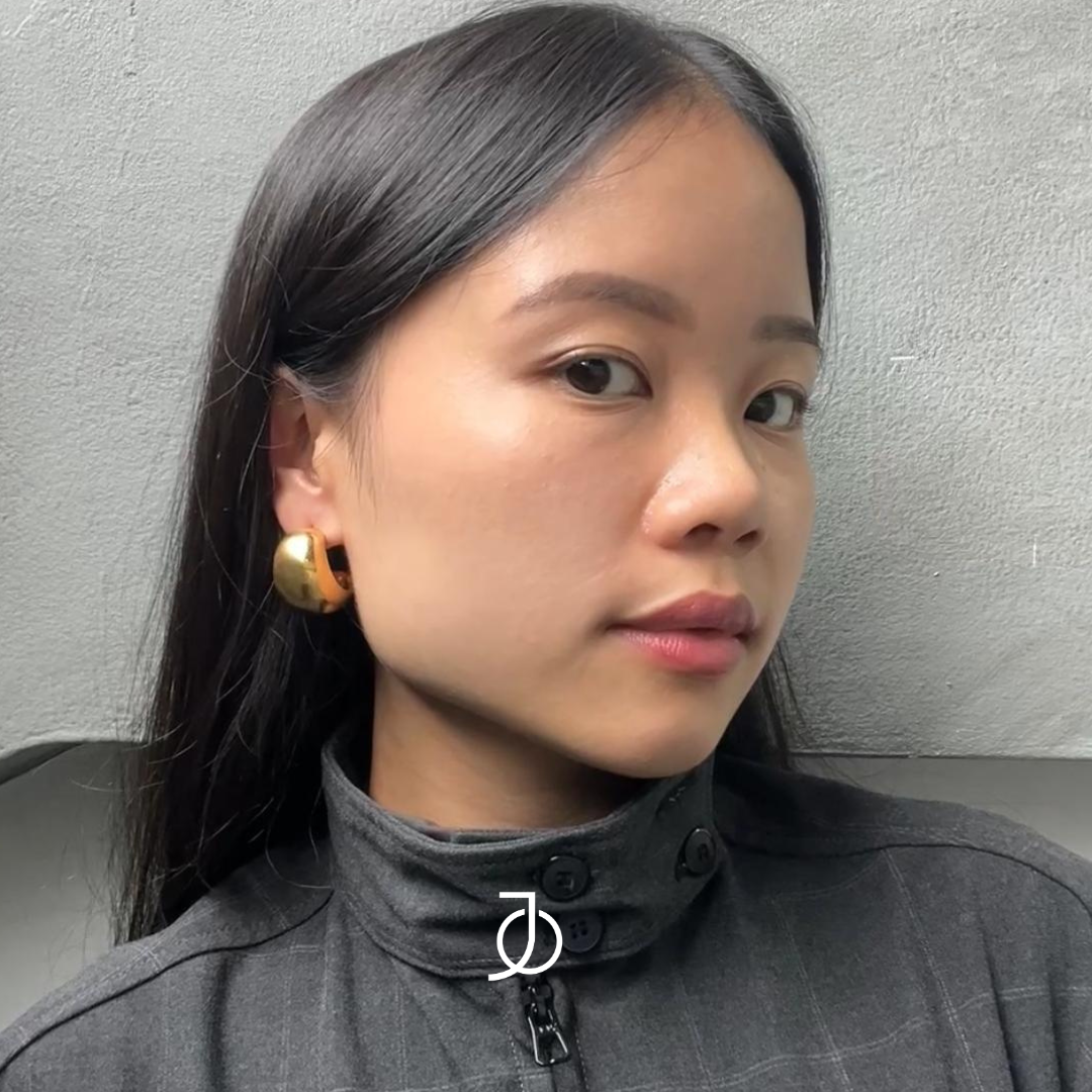 JO Anting Emas - Large Boullee Hoops 17k
