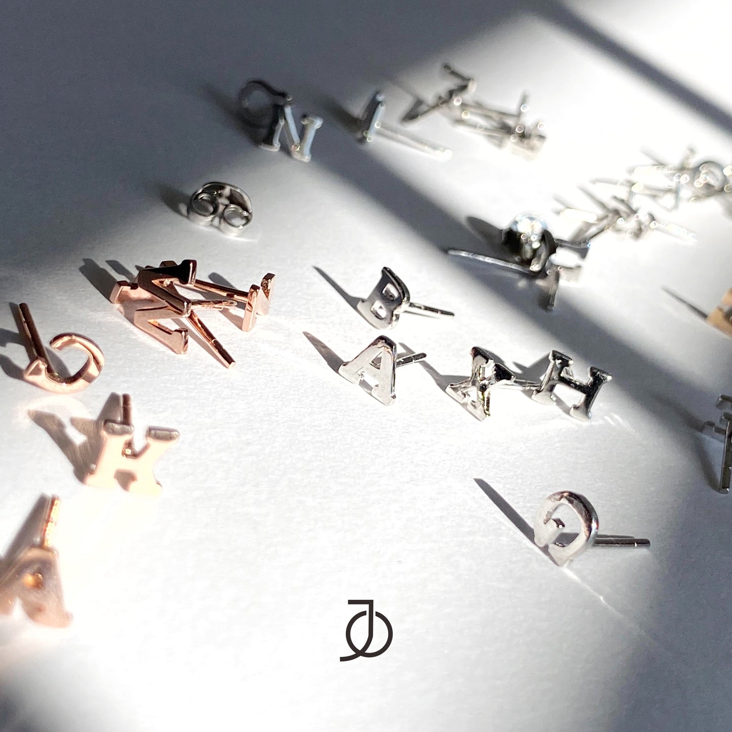 Jo Alphabet Studs 17k