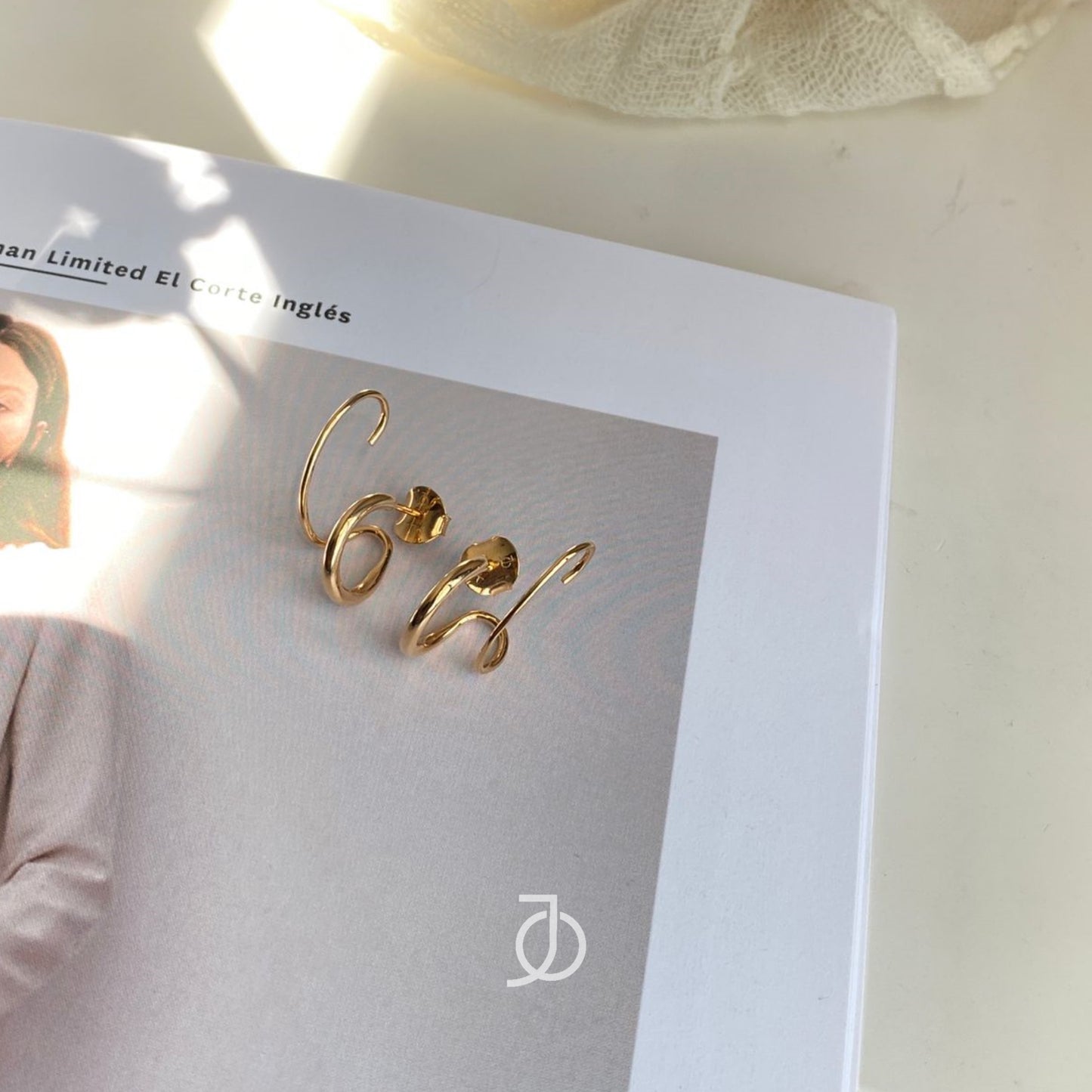 JO Double Illusion Ear Wrap Stud 17k