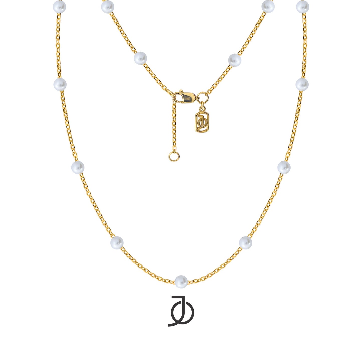 JO Pearl By The Yard Necklace 17K