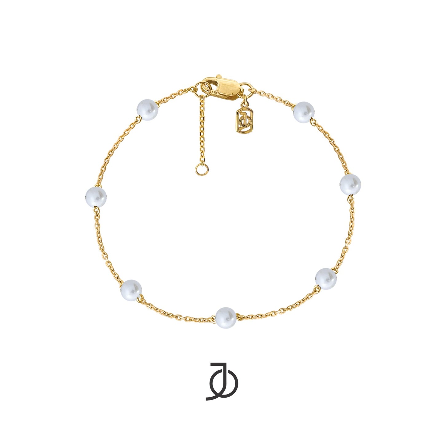 JO Pearl By The Yard Bracelet 17K