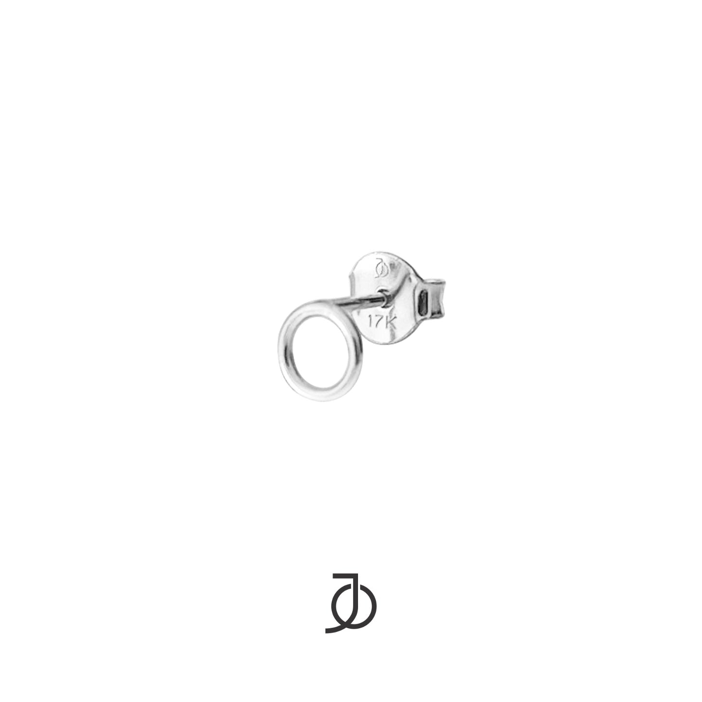 JO Anting Emas - Gold Circle Studs 17k