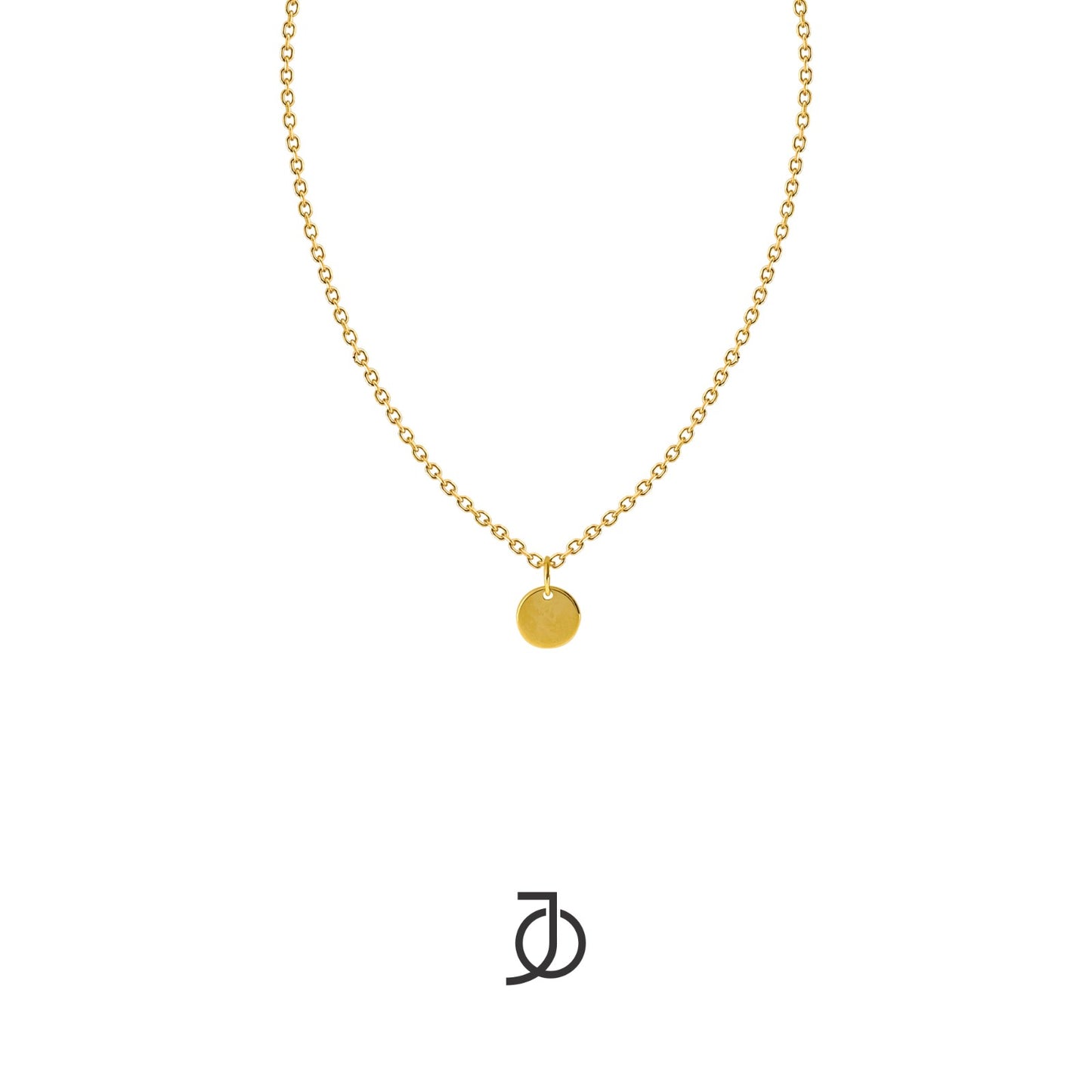 Jo Mini Disc With Thin Chain Dangle