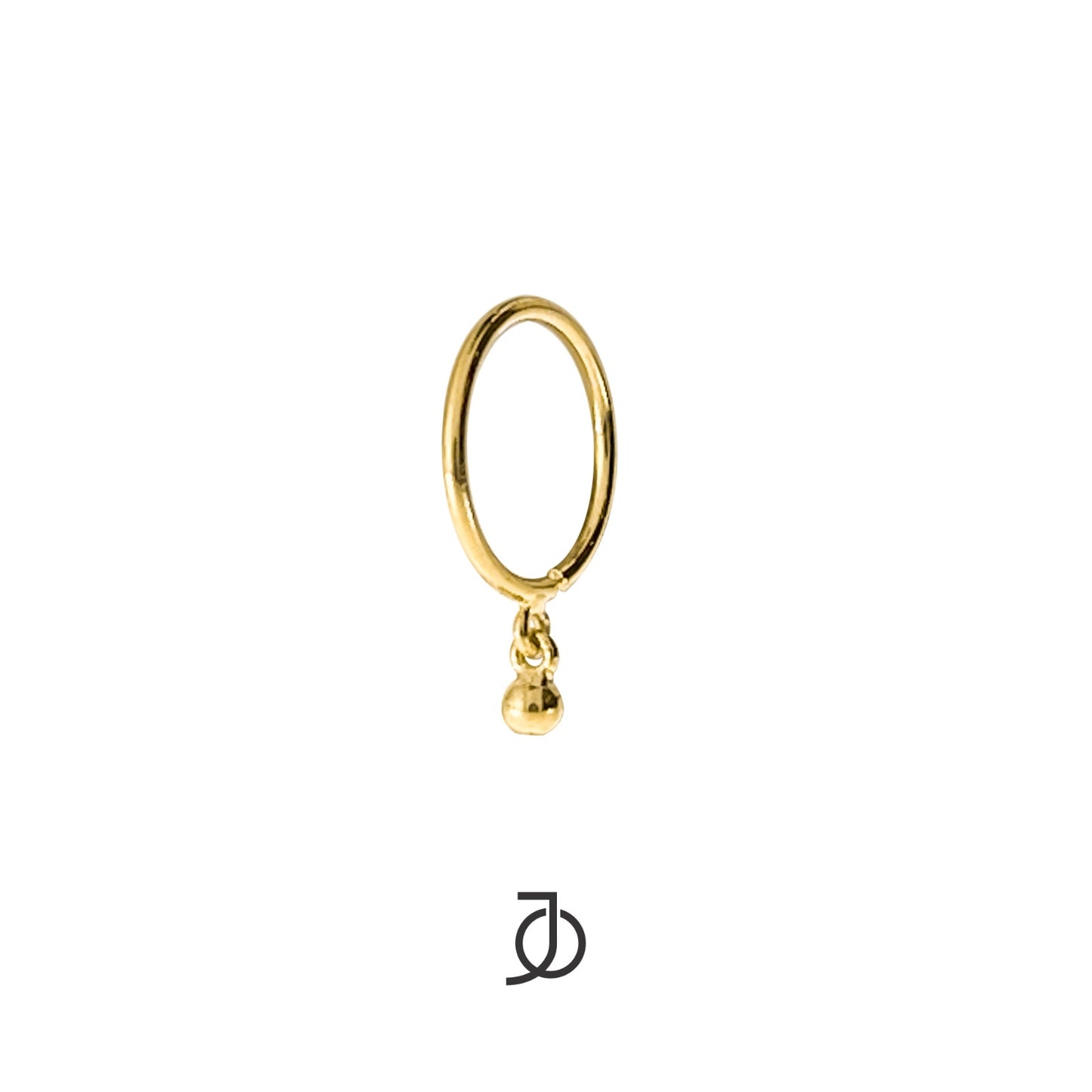 JO Anting Emas - Wire Huggies With Mini Gold Ball