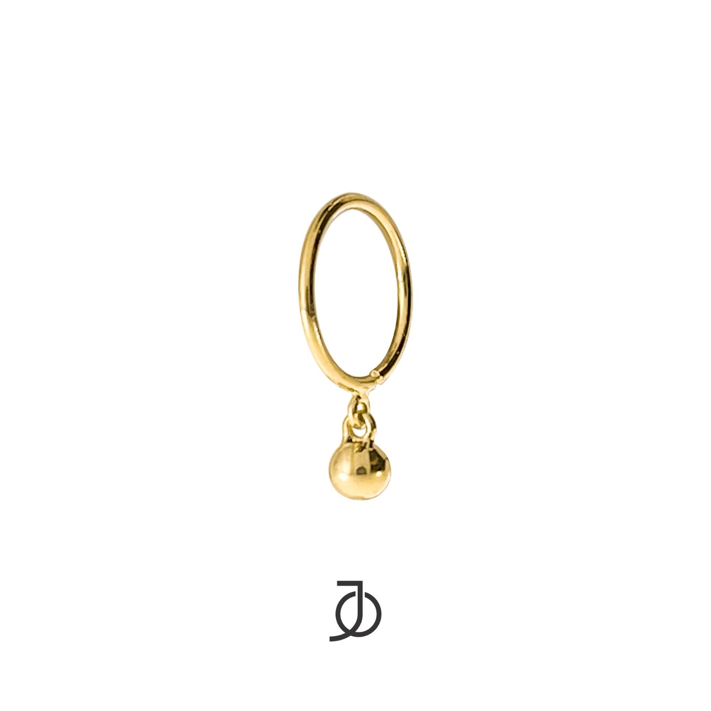 JO Anting Emas - Wire Huggies With Mini Gold Ball