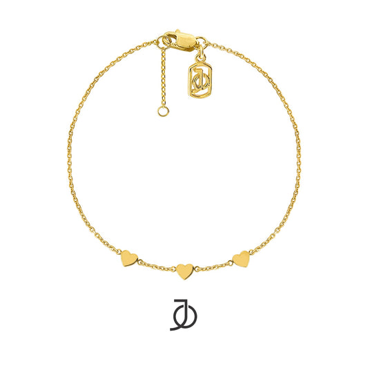 Jo 3 Mini Heart Chain Bracelet