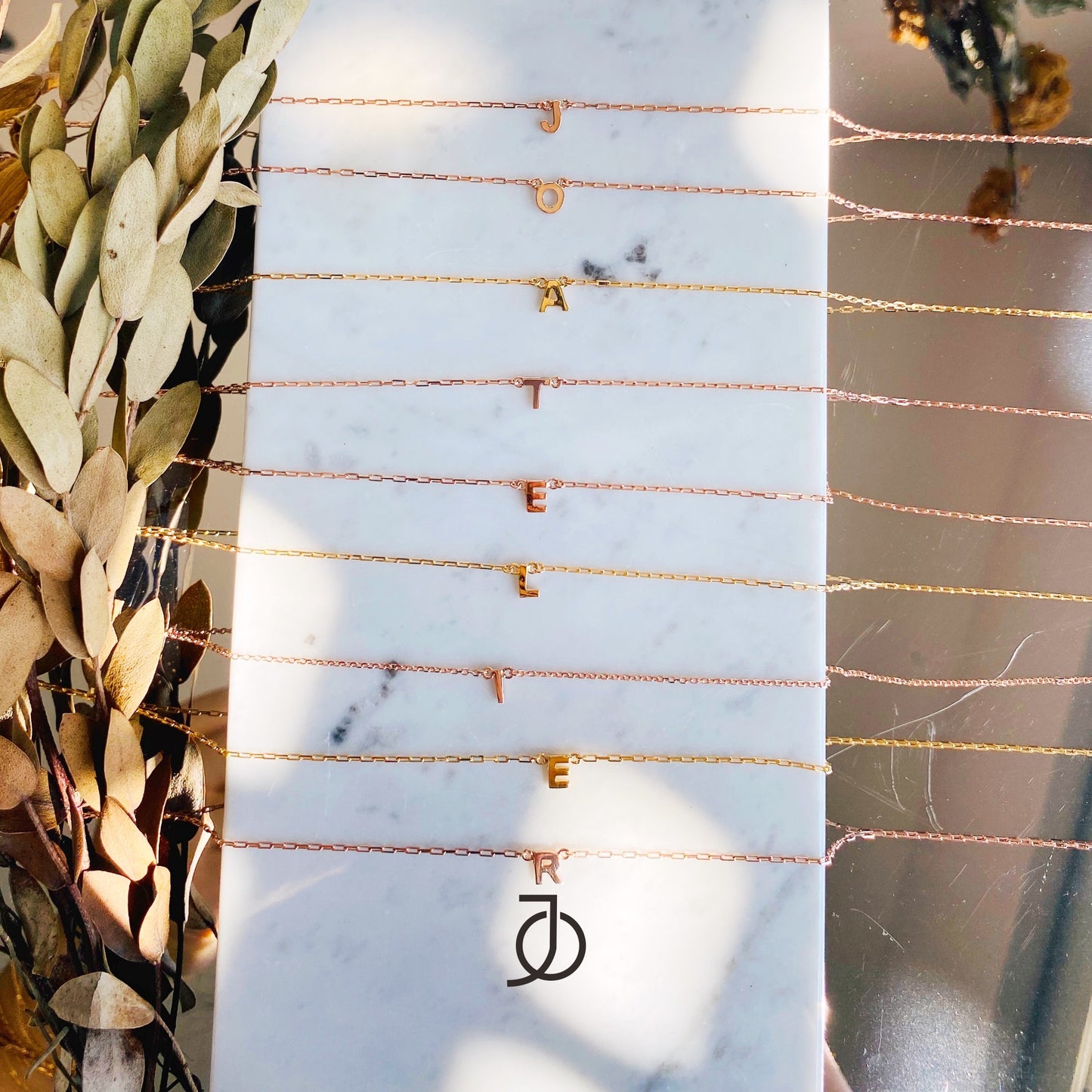 Jo Alphabet Thin Chain Custom