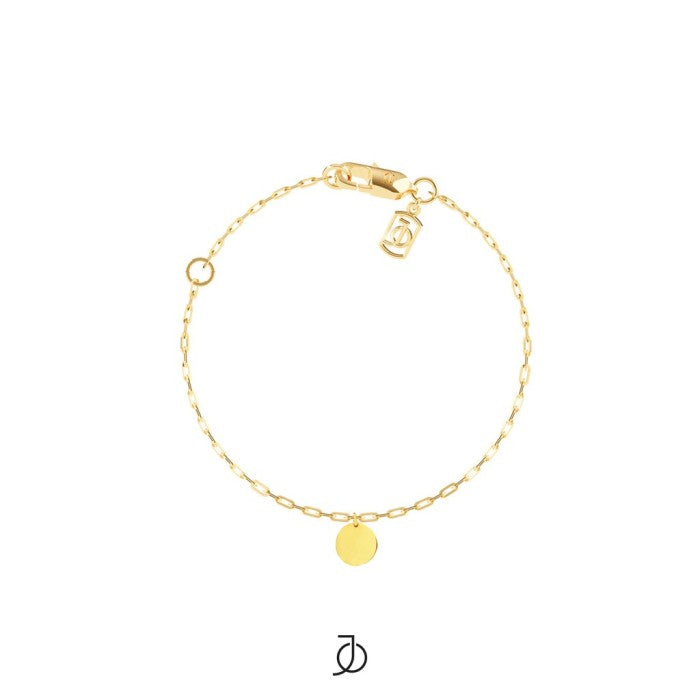 Jo Disc With Mini Paper Clip Bracelet Dangle 17k