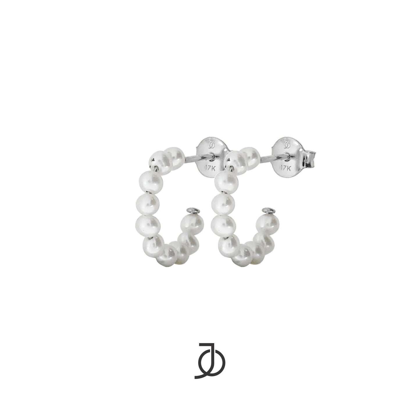 JO Pearl Hoops 17k